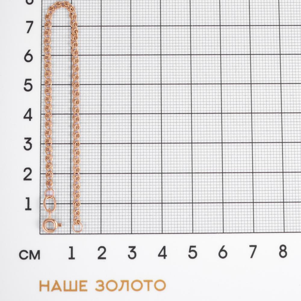 Золотой браслет Талант из красного золота 585 пробы ТБ41101004030087