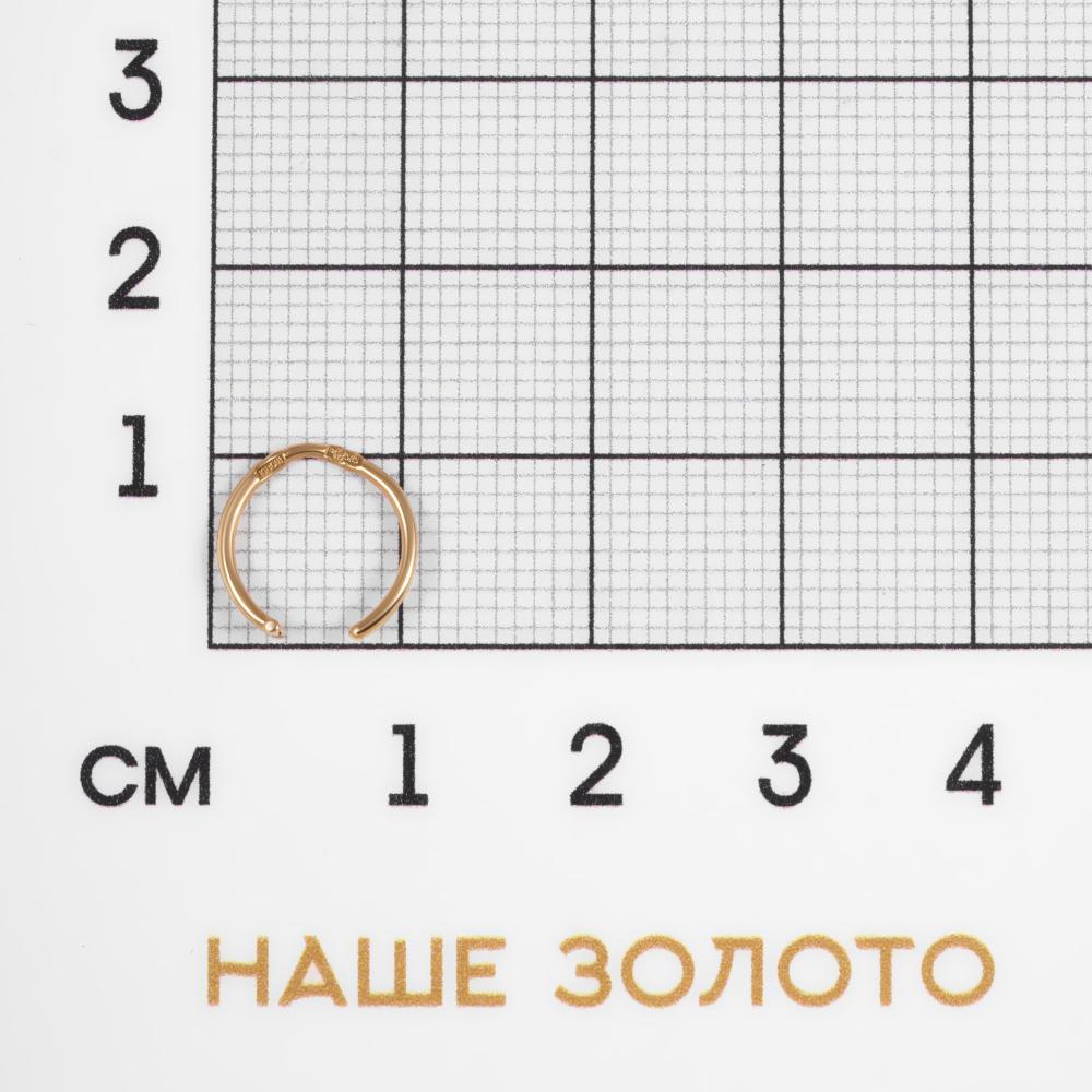 Золотой пирсинг Efremof из красного золота 585 пробы ЮПП10016869