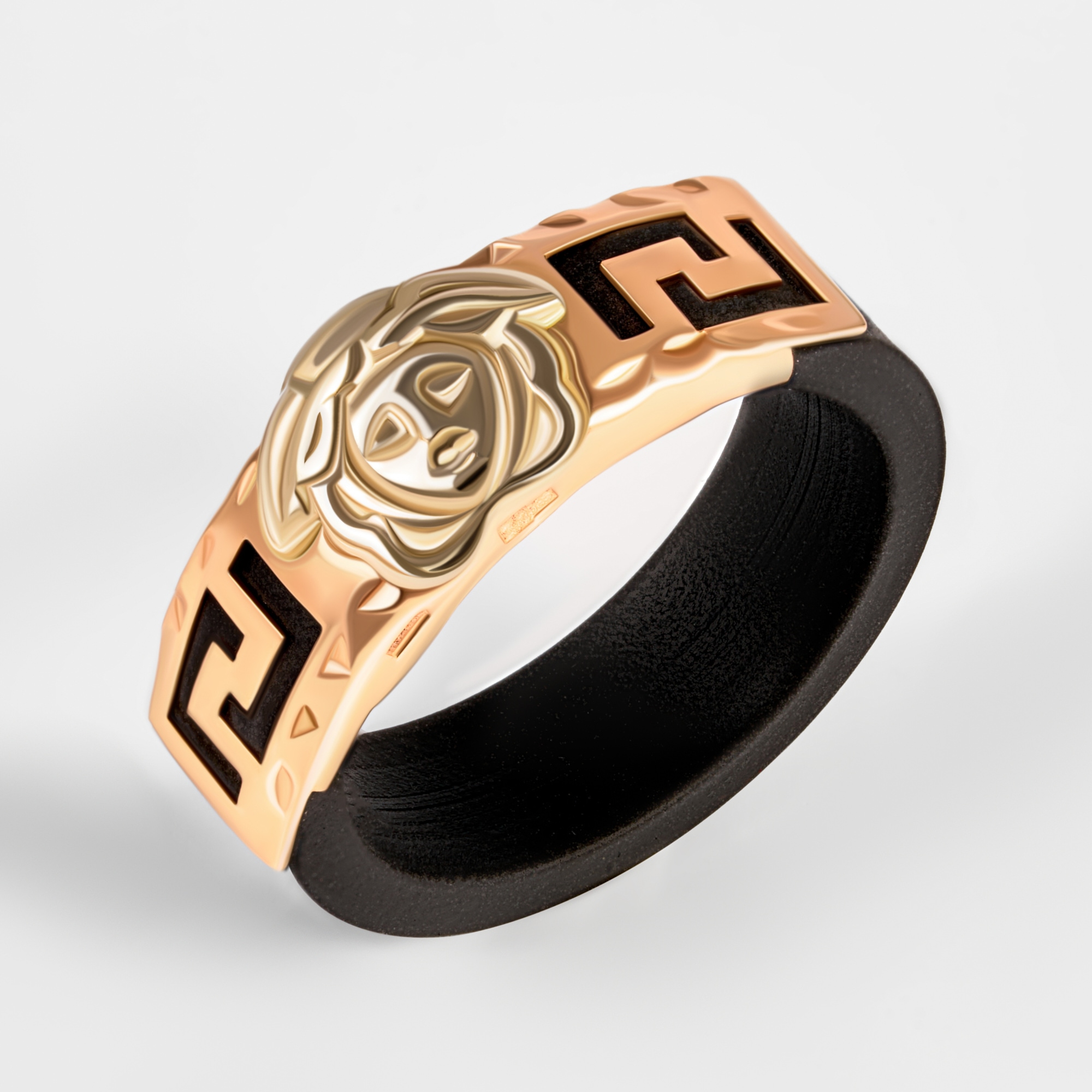 Золотое кольцо с силиконом