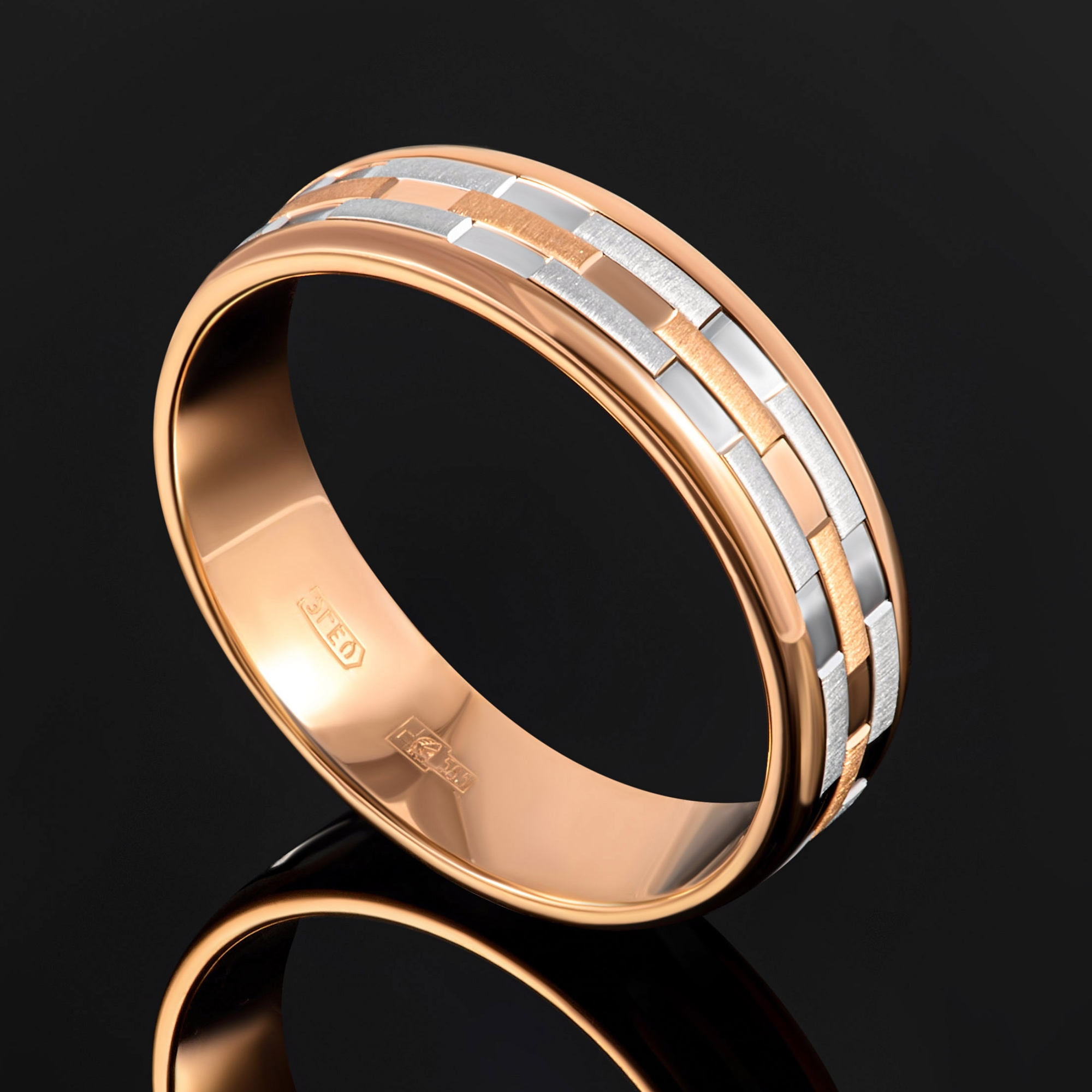 Золотое кольцо обручальное Тимофеев из красного золота 585 пробы ТМЕМ130КБ