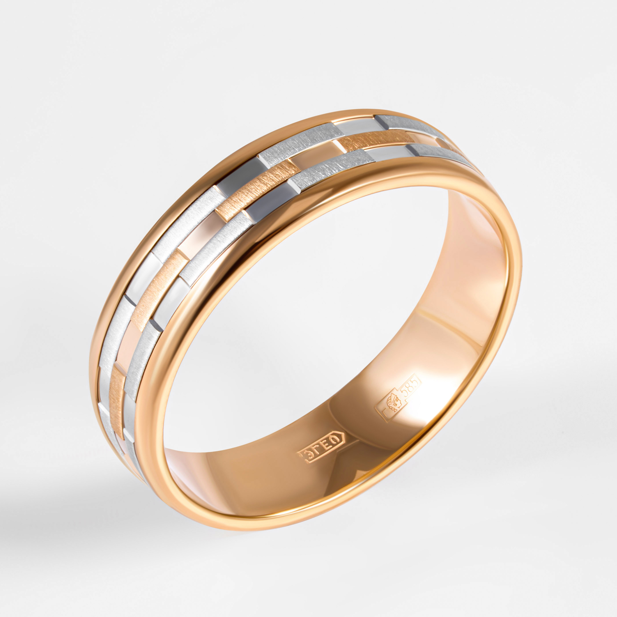 Золотое кольцо обручальное Тимофеев из красного золота 585 пробы ТМЕМ130КБ