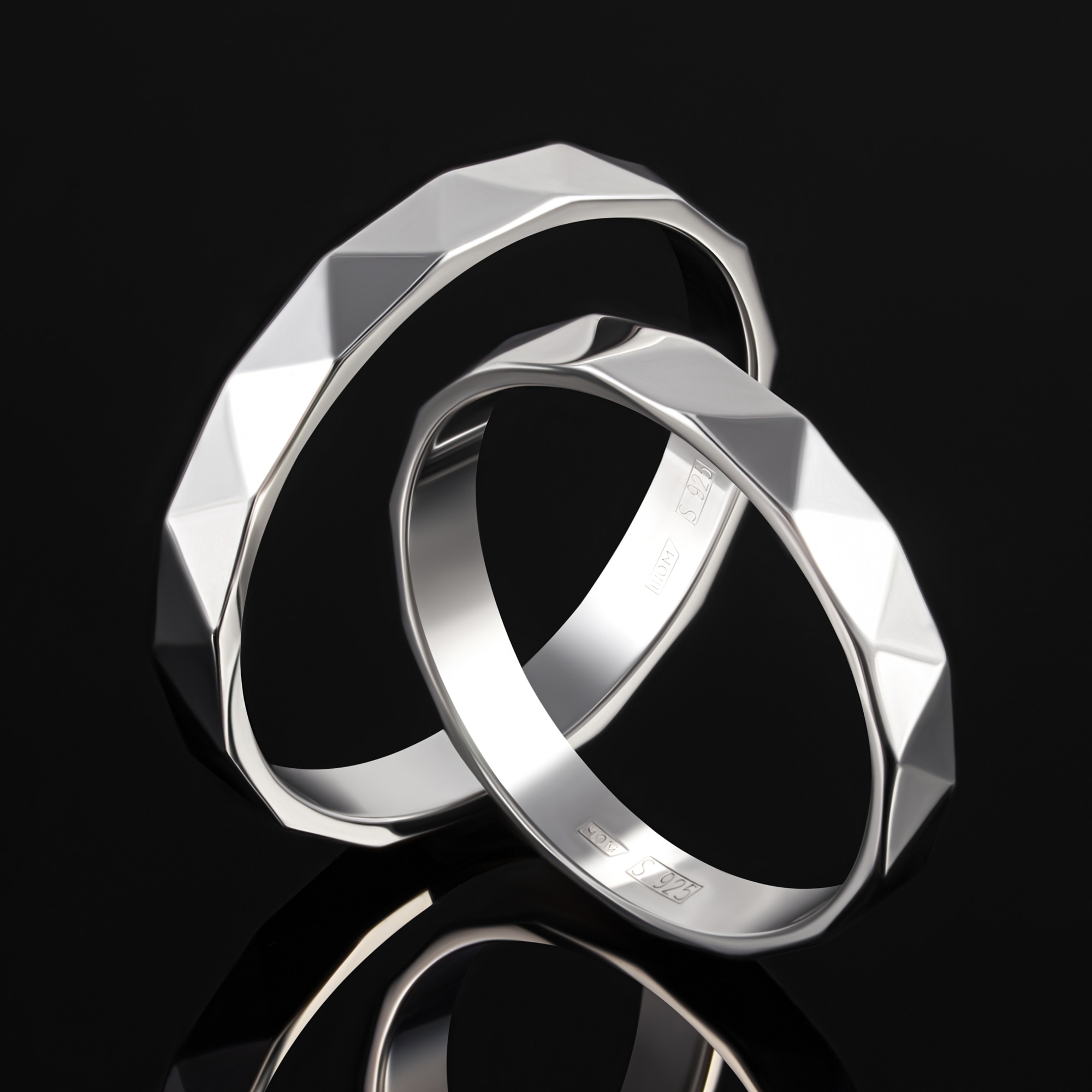 Серебряное кольцо обручальное Светлов К814-2009-23-00
