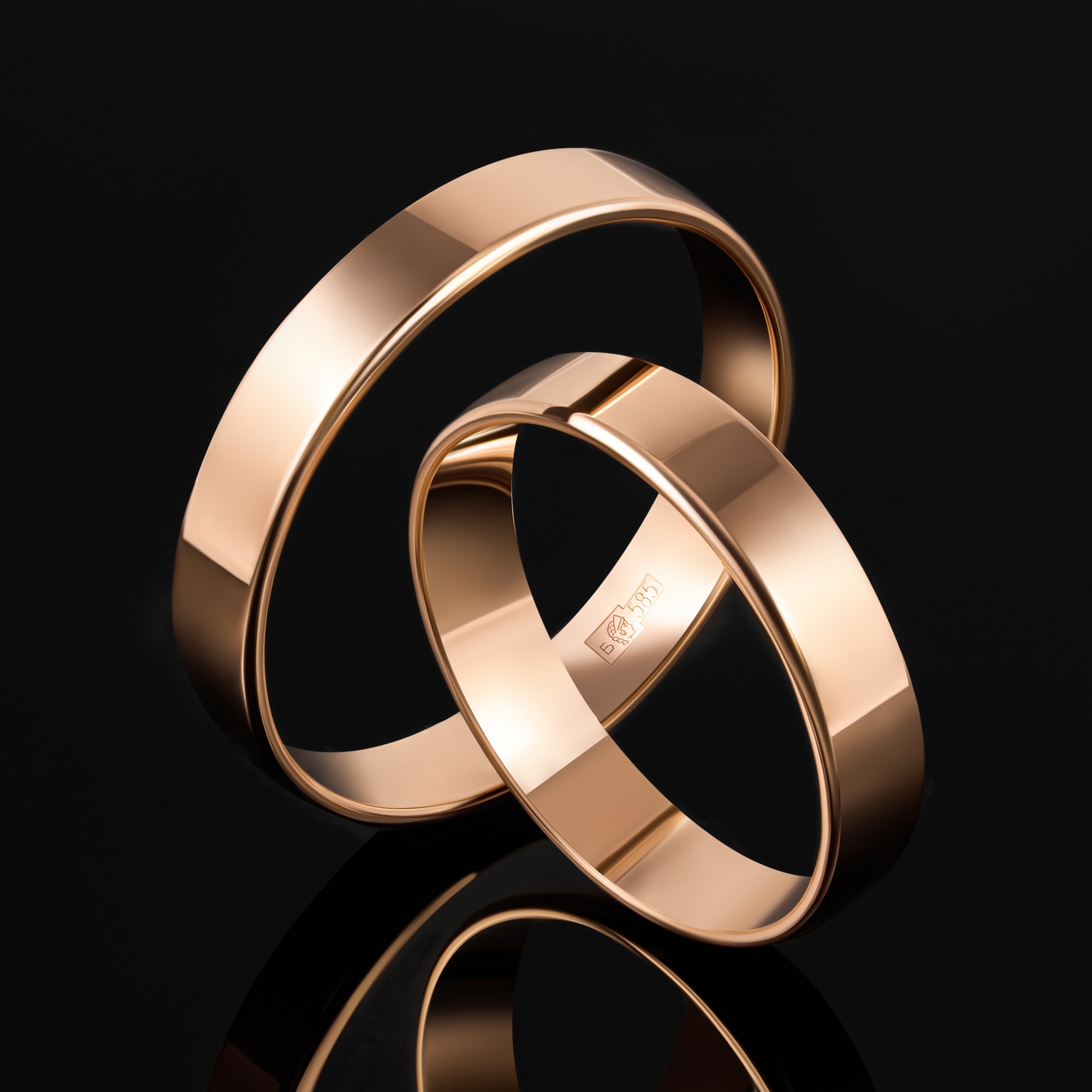 Золотое кольцо обручальное Светлов из красного золота 585 пробы К814-1013-11-00