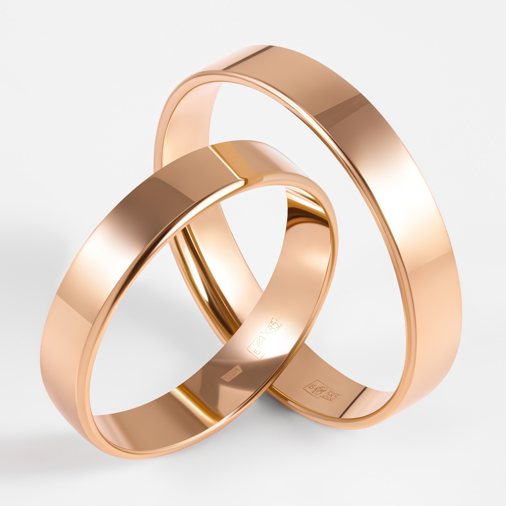 Золотое кольцо обручальное Светлов из красного золота 585 пробы К814-1013-11-00