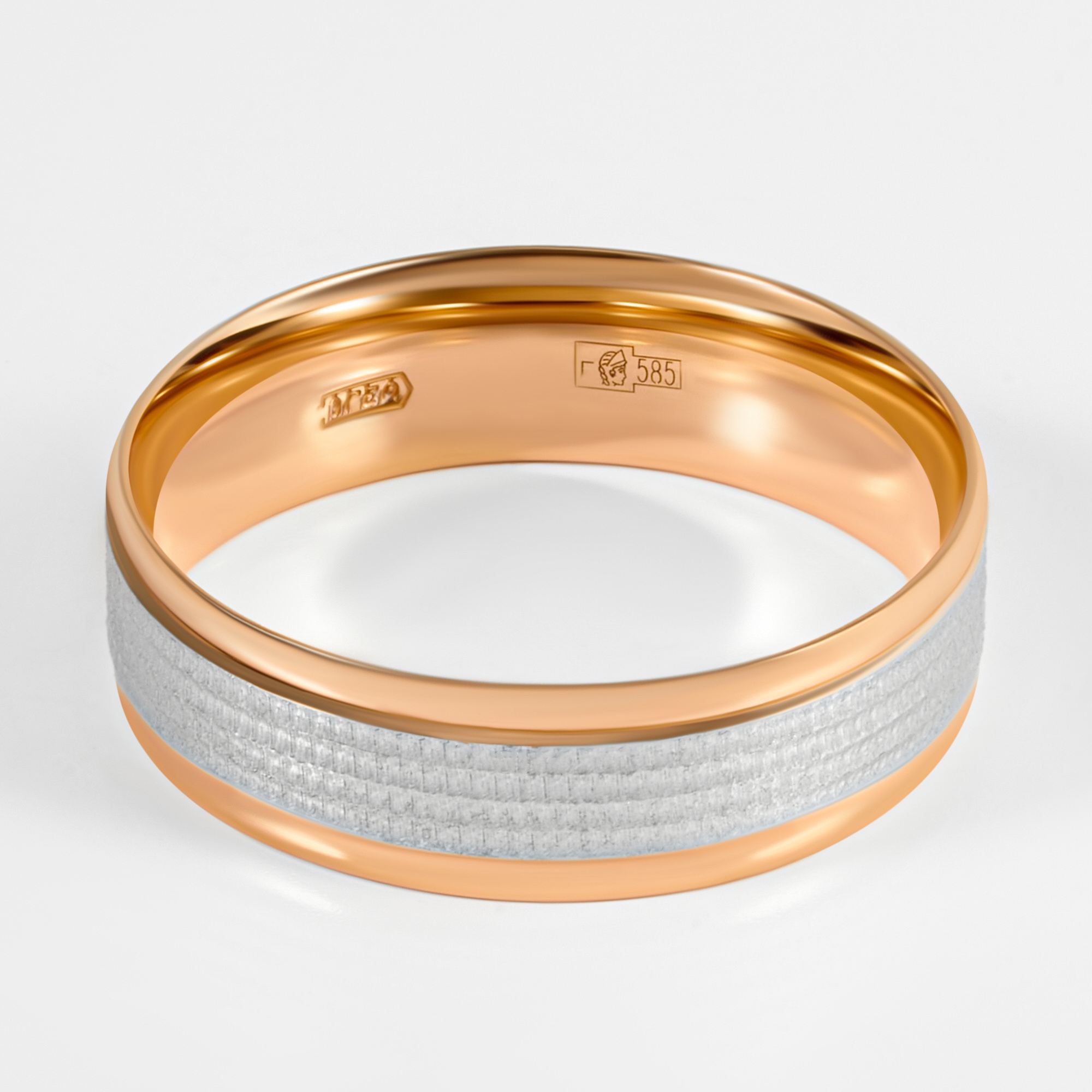 Золотое кольцо обручальное Тимофеев из красного золота 585 пробы ТММ131КБ