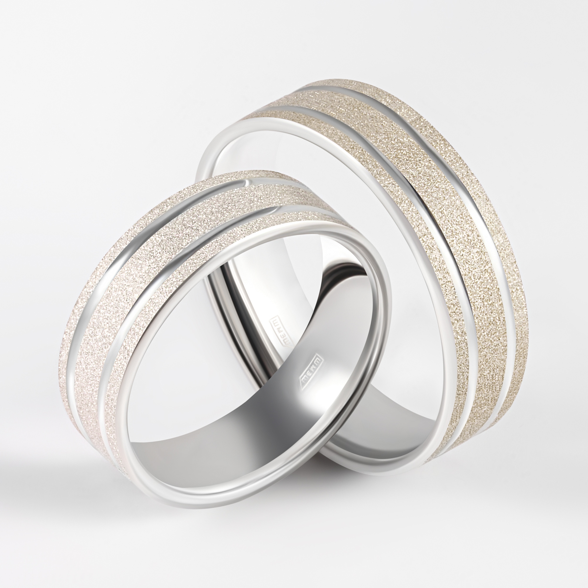 Серебряное кольцо обручальное Марказит М37331230