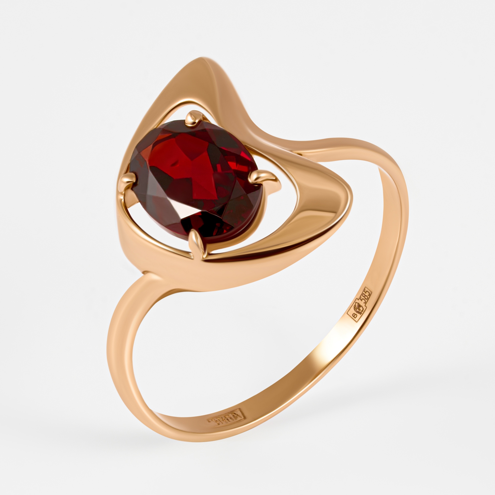 Золотое кольцо Мастер бриллиант из красного золота 585 пробы МБ0122440300010