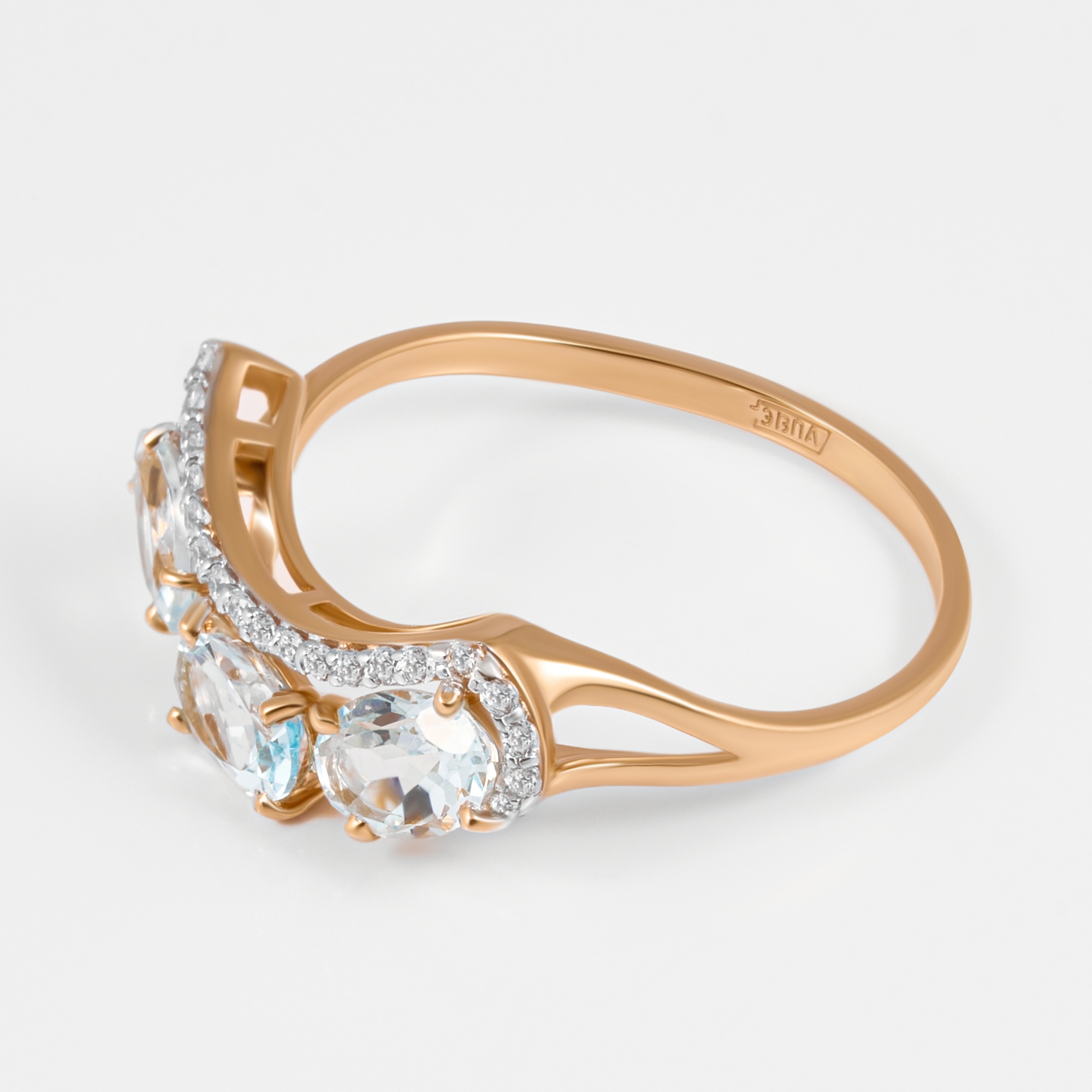 Золотое кольцо Мастер бриллиант из красного золота 585 пробы МБ0118530101011