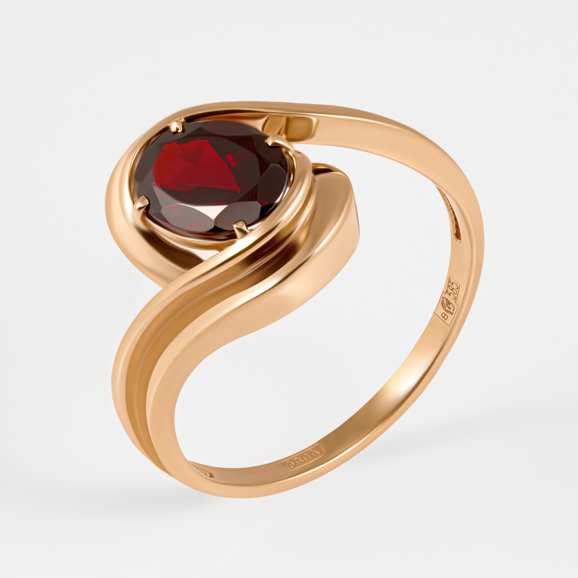 Золотое кольцо Мастер бриллиант из красного золота 585 пробы МБ0119730300010