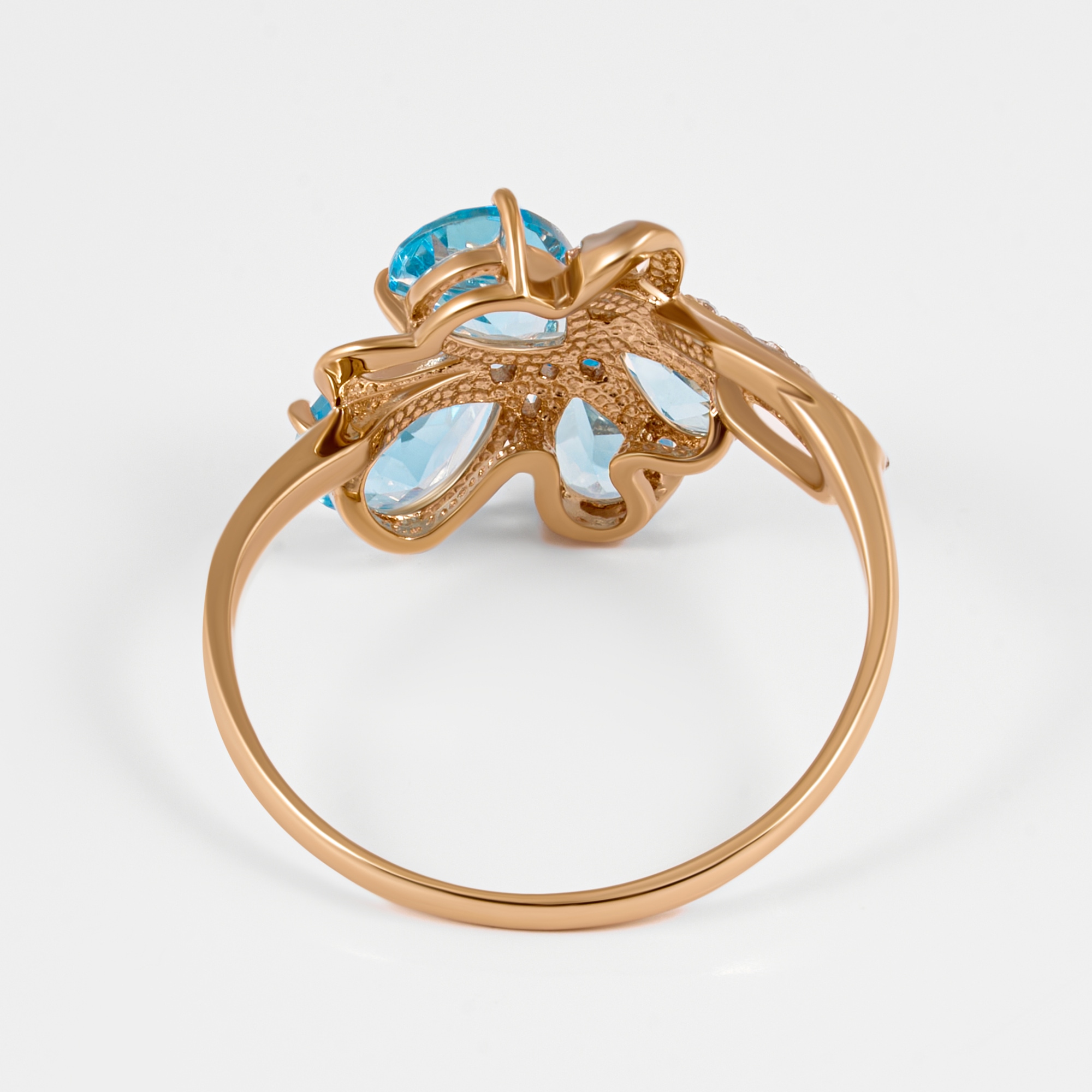 Золотое кольцо Мастер бриллиант из красного золота 585 пробы МБ0116451301011