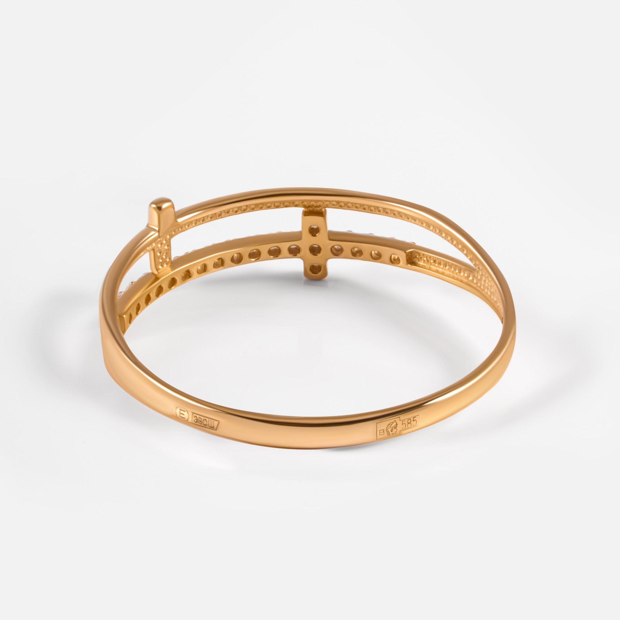 Золотое кольцо Efremof из красного золота 585 пробы ЮПК13217543