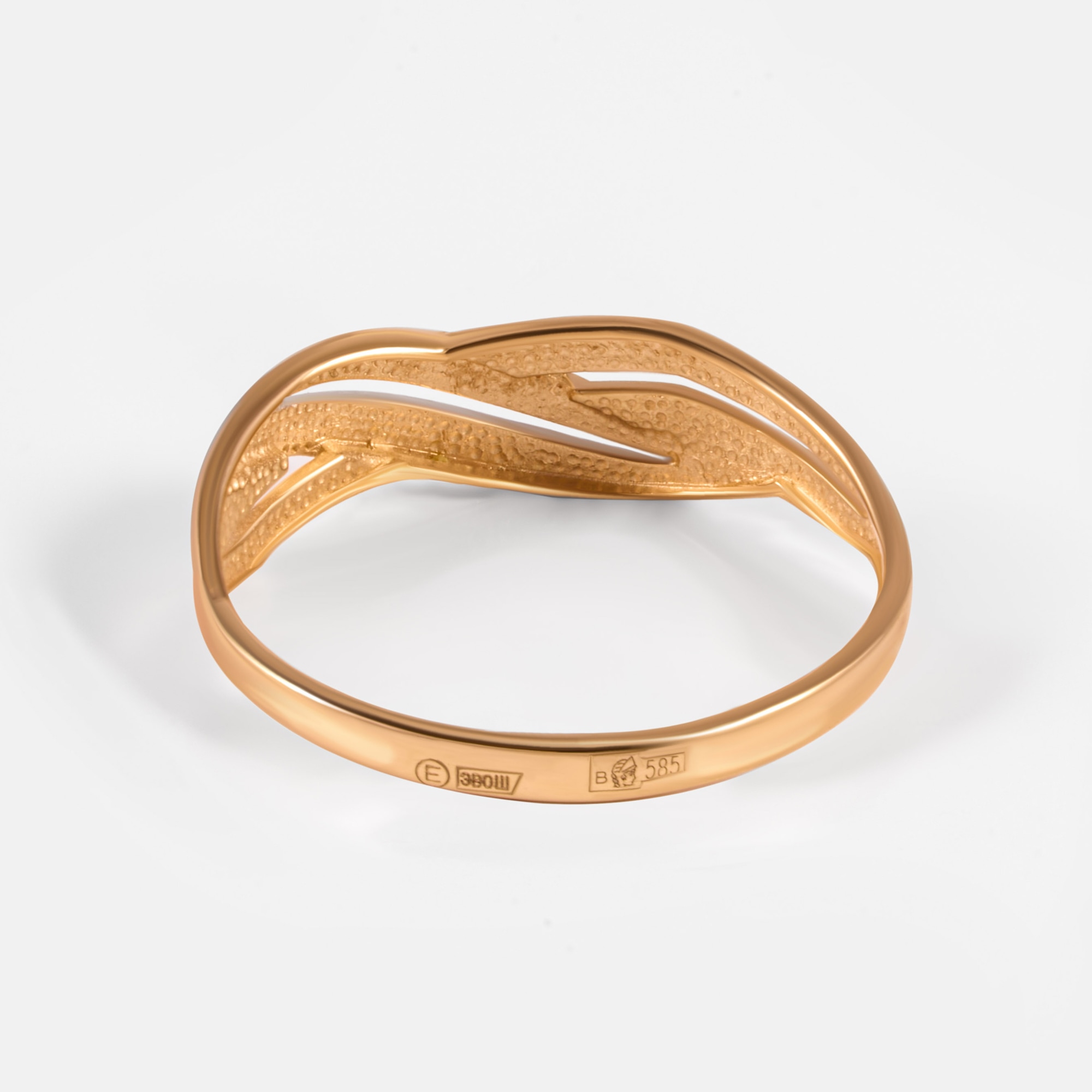 Золотое кольцо Efremof из красного золота 585 пробы ЮПК13017437