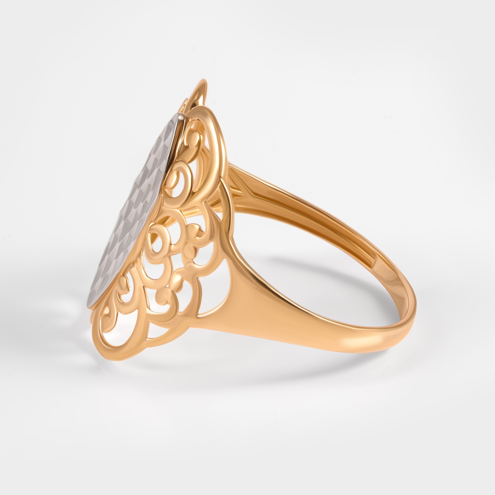 Золотое кольцо Efremof из красного золота 585 пробы ЮПК12017643