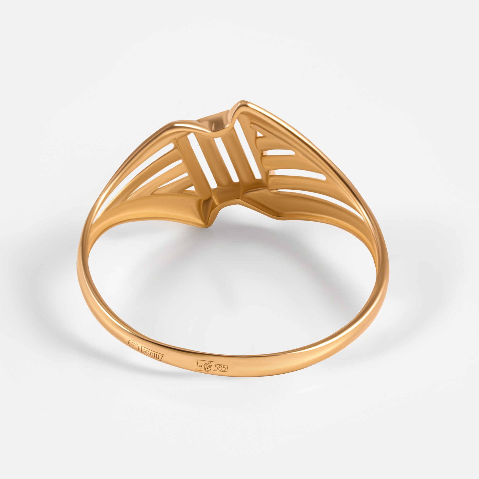 Золотое кольцо Efremof из красного золота 585 пробы ЮПК11017316