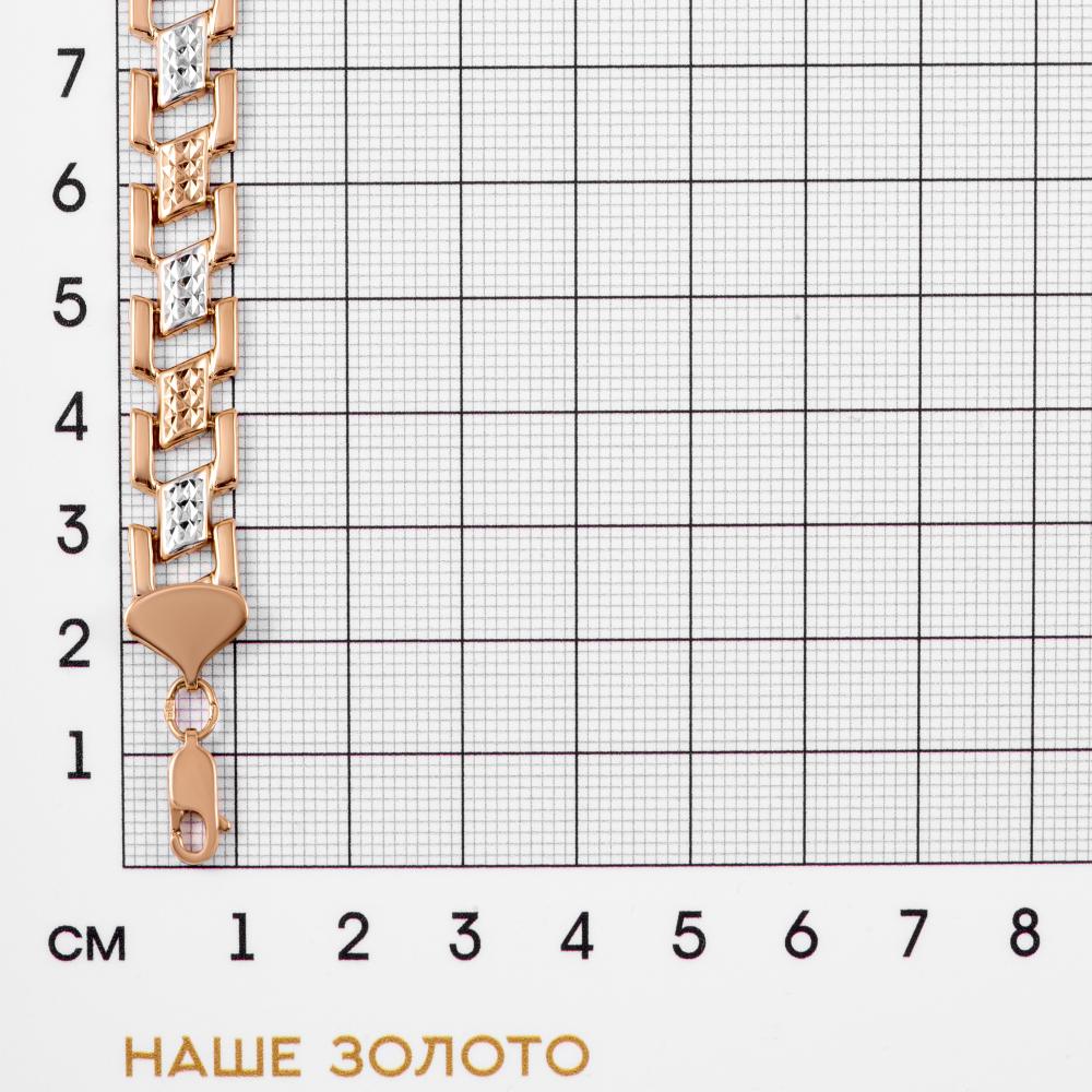 Золотой браслет Лаурентия из красного золота 585 пробы Э7ТАБ71