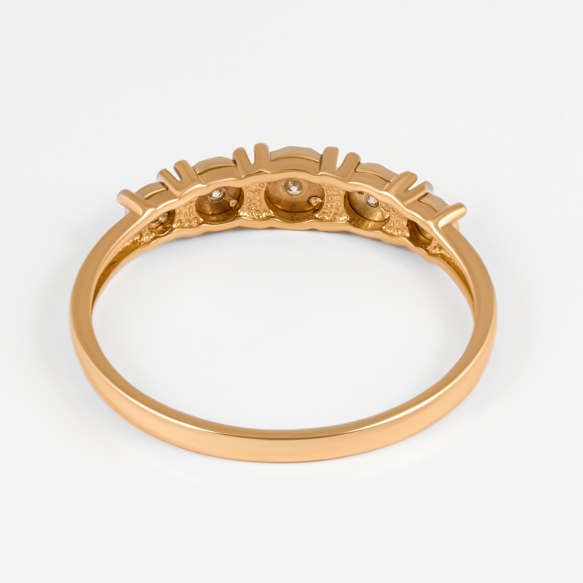 Золотое кольцо Империал из красного золота 585 пробы ИМК1233-120