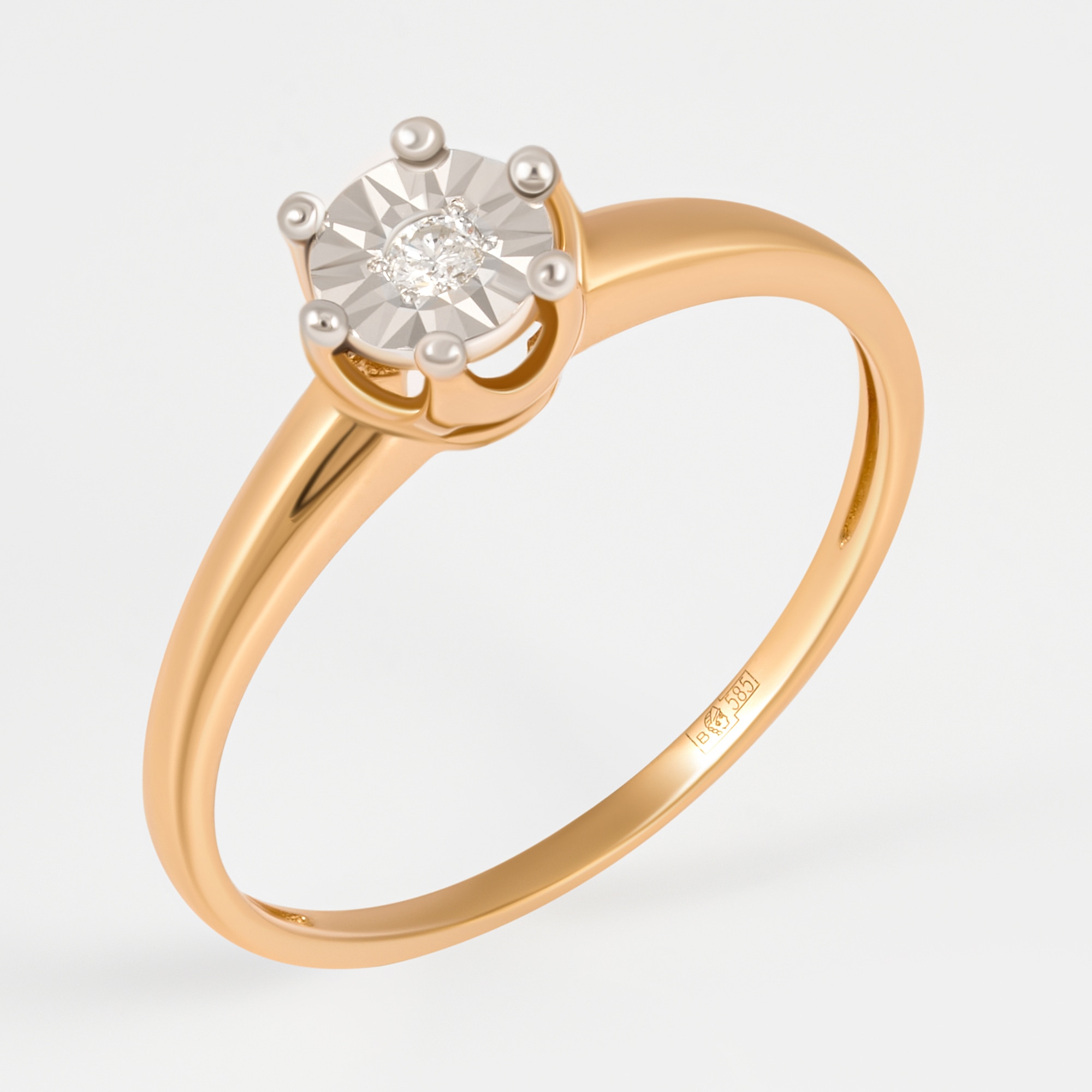 Золотое кольцо Империал из красного золота 585 пробы ИМК2470-120