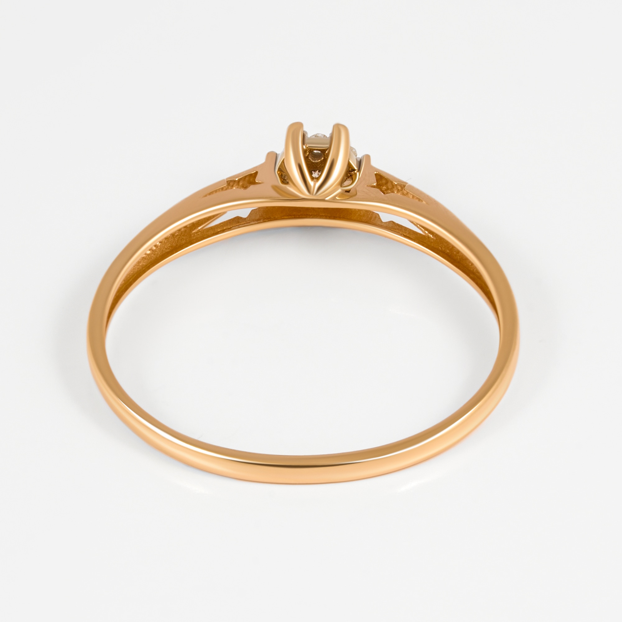Золотое кольцо Империал из красного золота 585 пробы ИМК2535-120