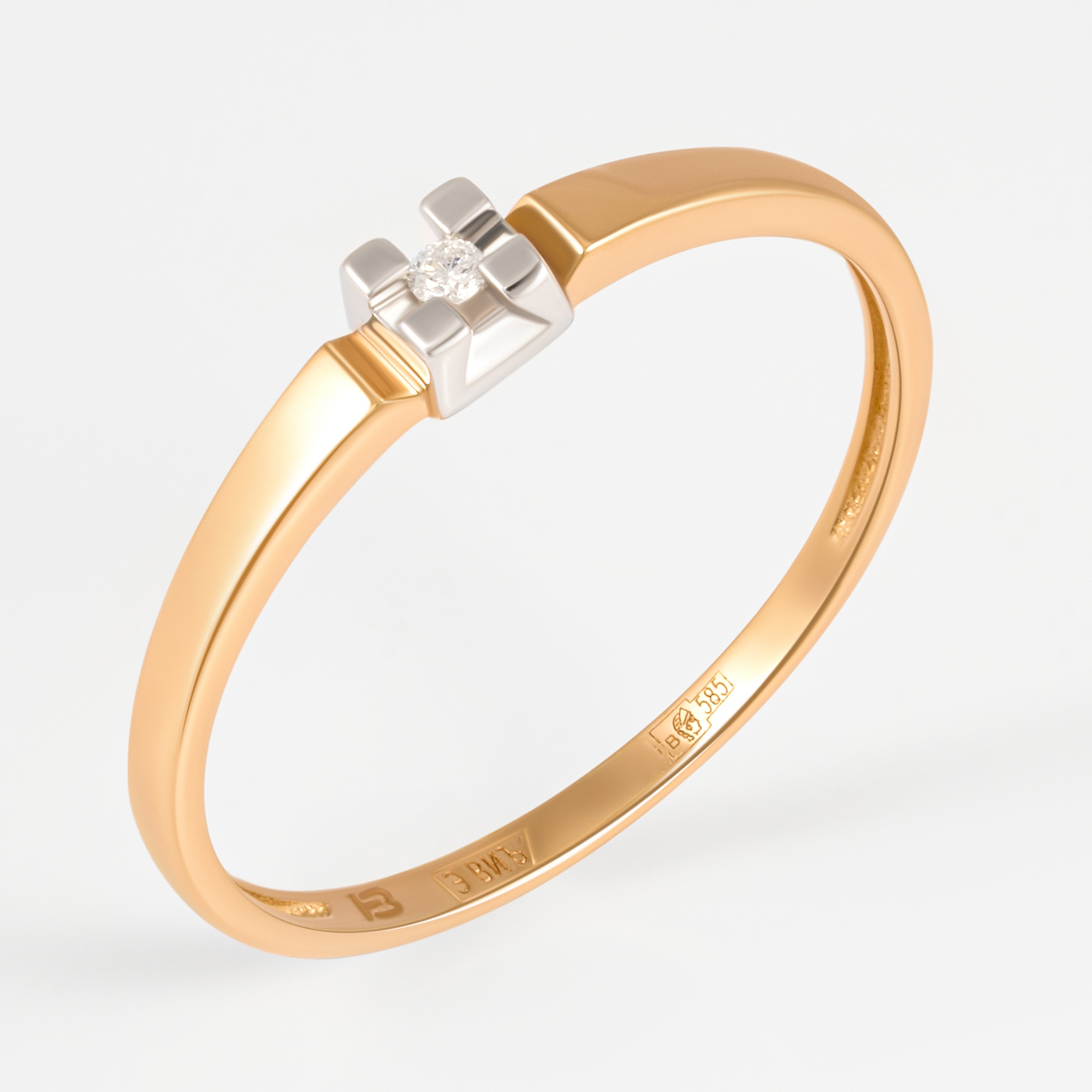 Золотое кольцо Империал из красного золота 585 пробы ИМК1476-120