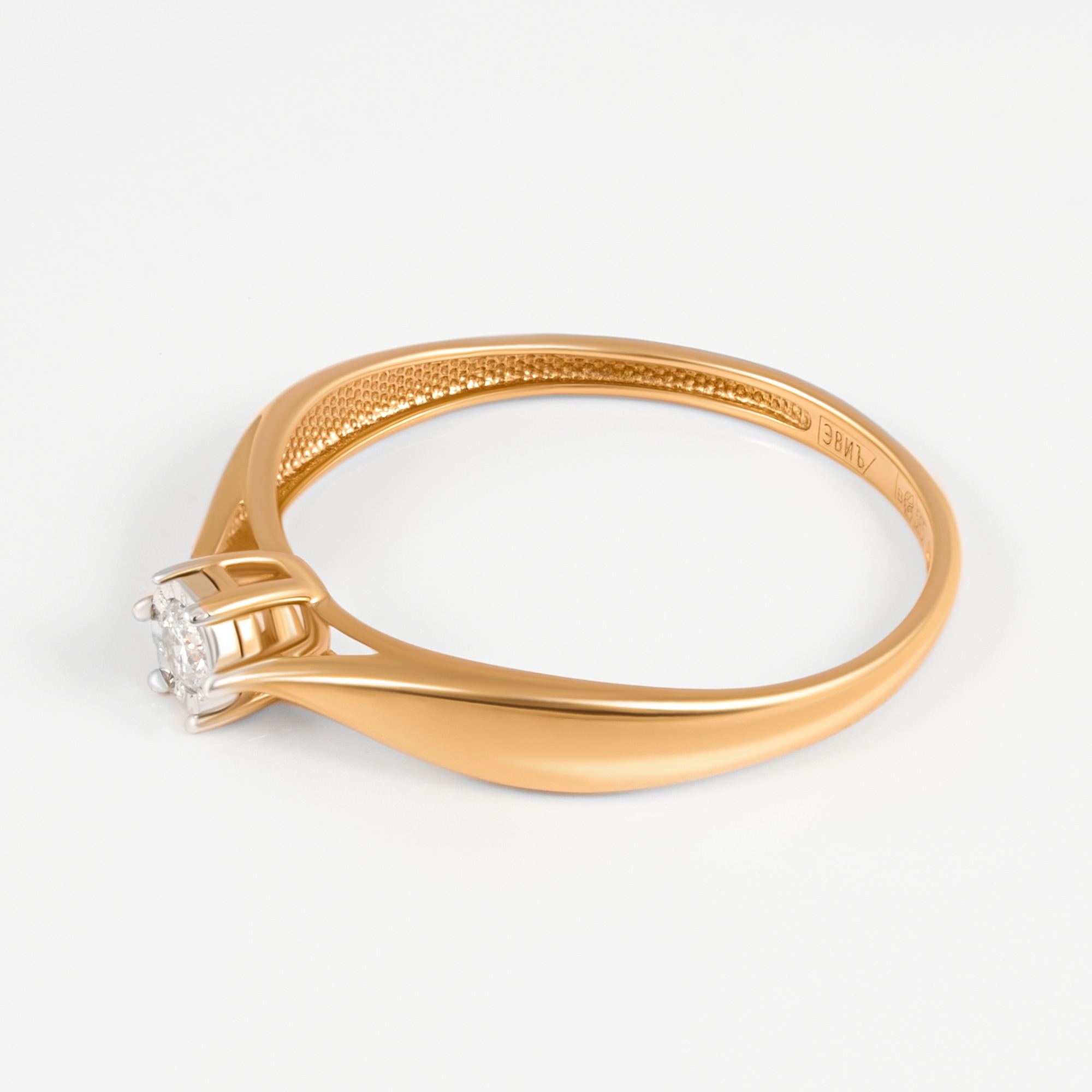 Золотое кольцо Империал из красного золота 585 пробы ИМК2536-120
