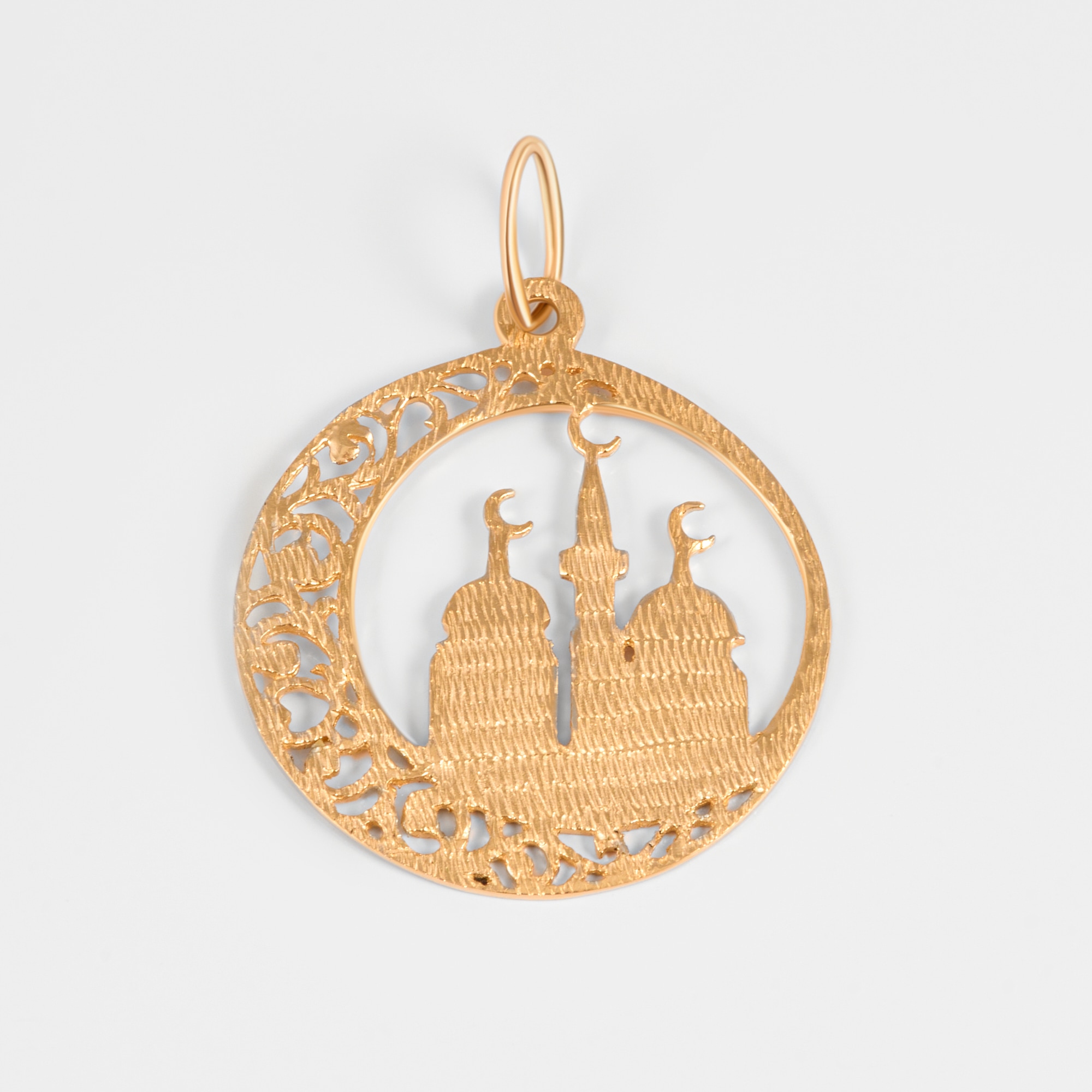 Золотая мусульманская подвеска Карат-к из красного золота 585 пробы КК05-22