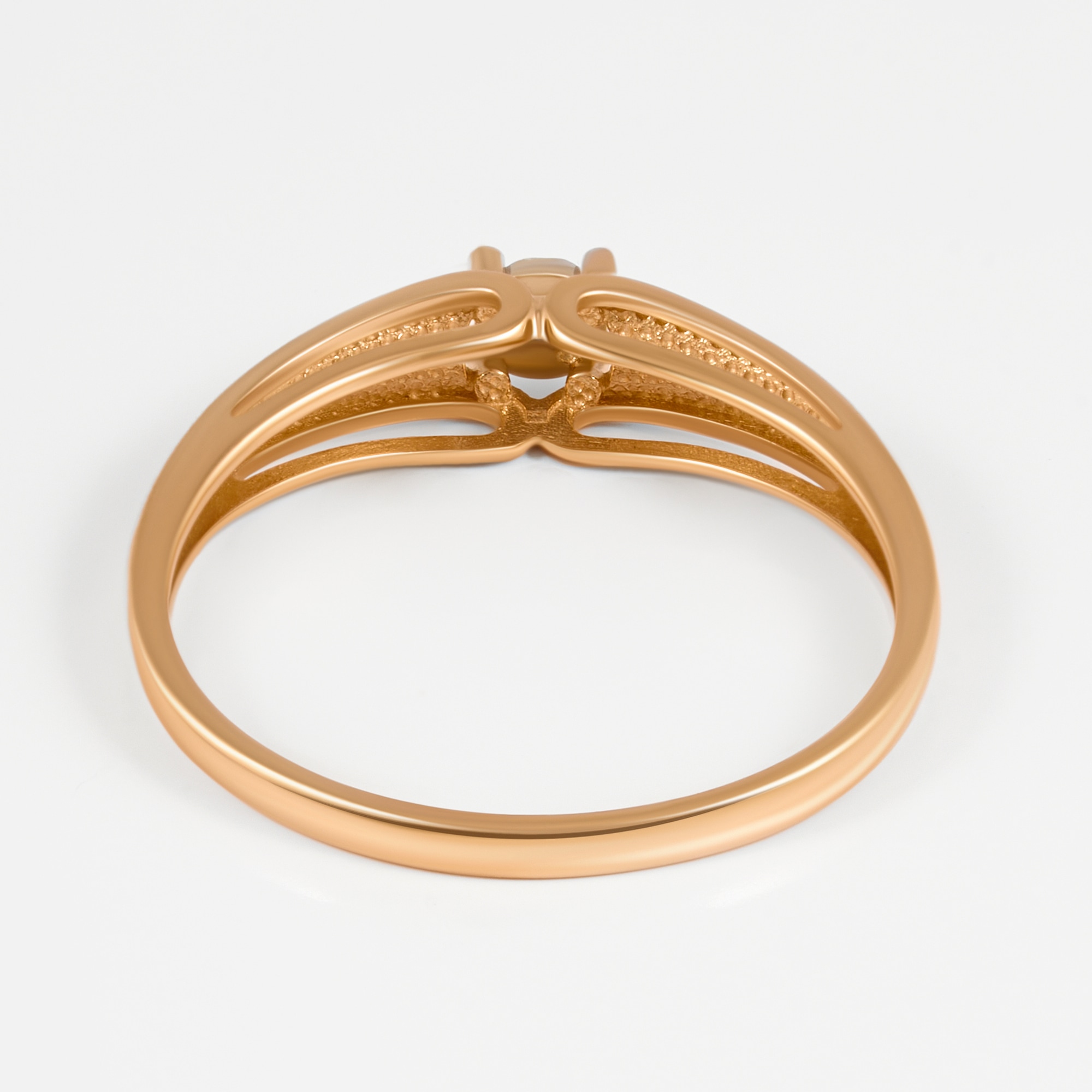 Золотое кольцо Империал из красного золота 585 пробы ИМК0597-120
