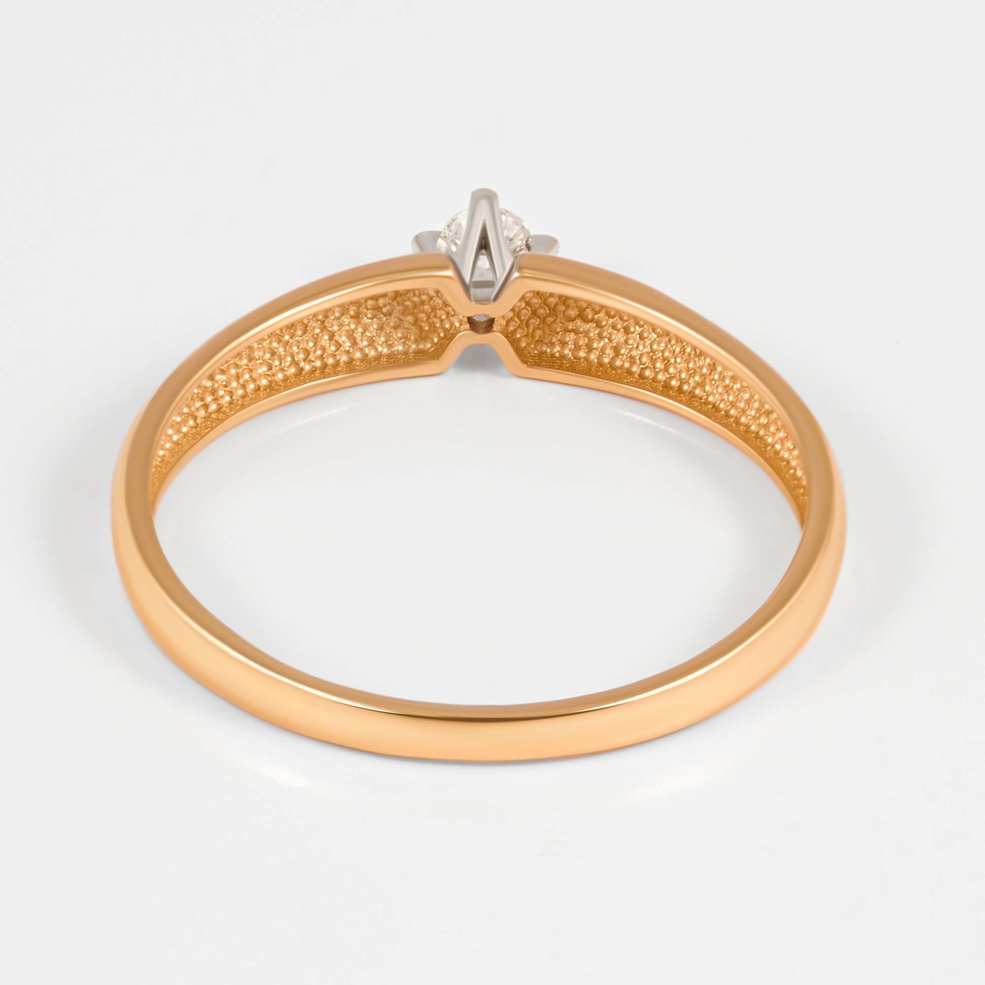 Золотое кольцо Империал из красного золота 585 пробы ИМК0915-120