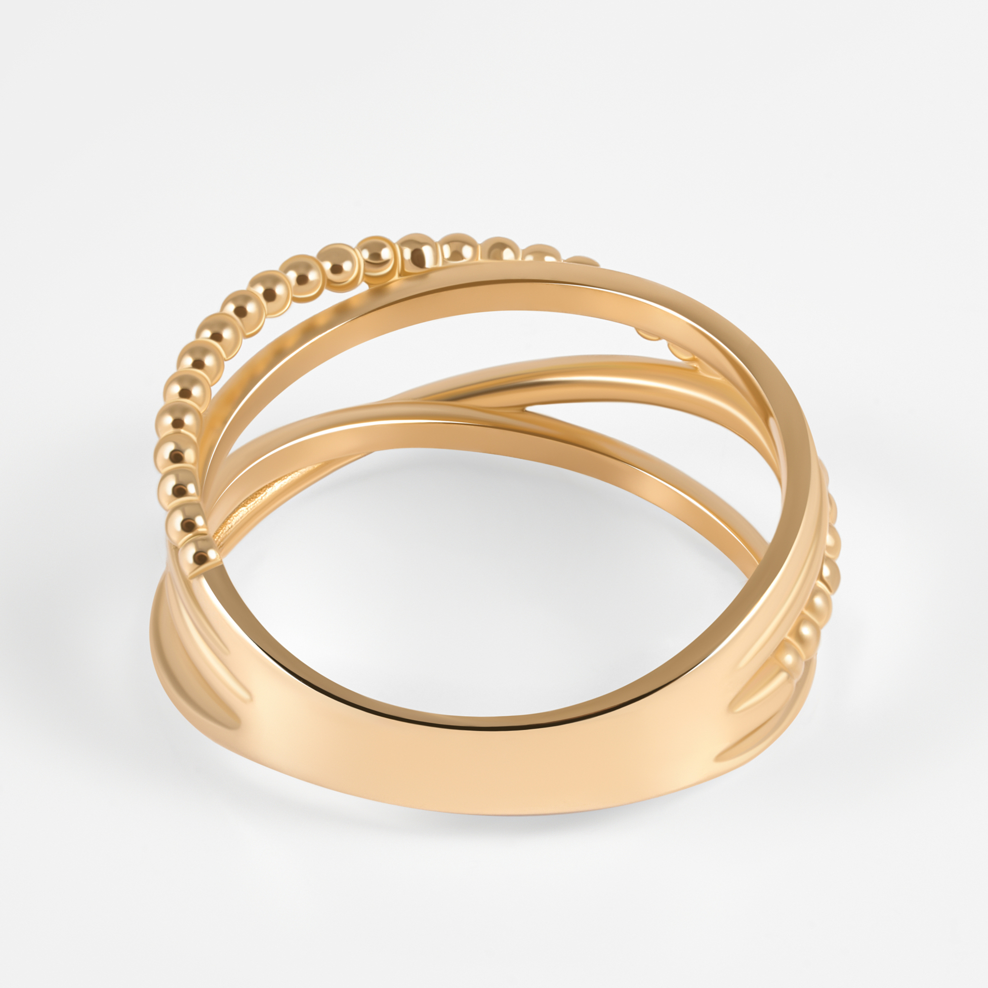 Золотое кольцо Альтеза из красного золота 585 пробы А910219