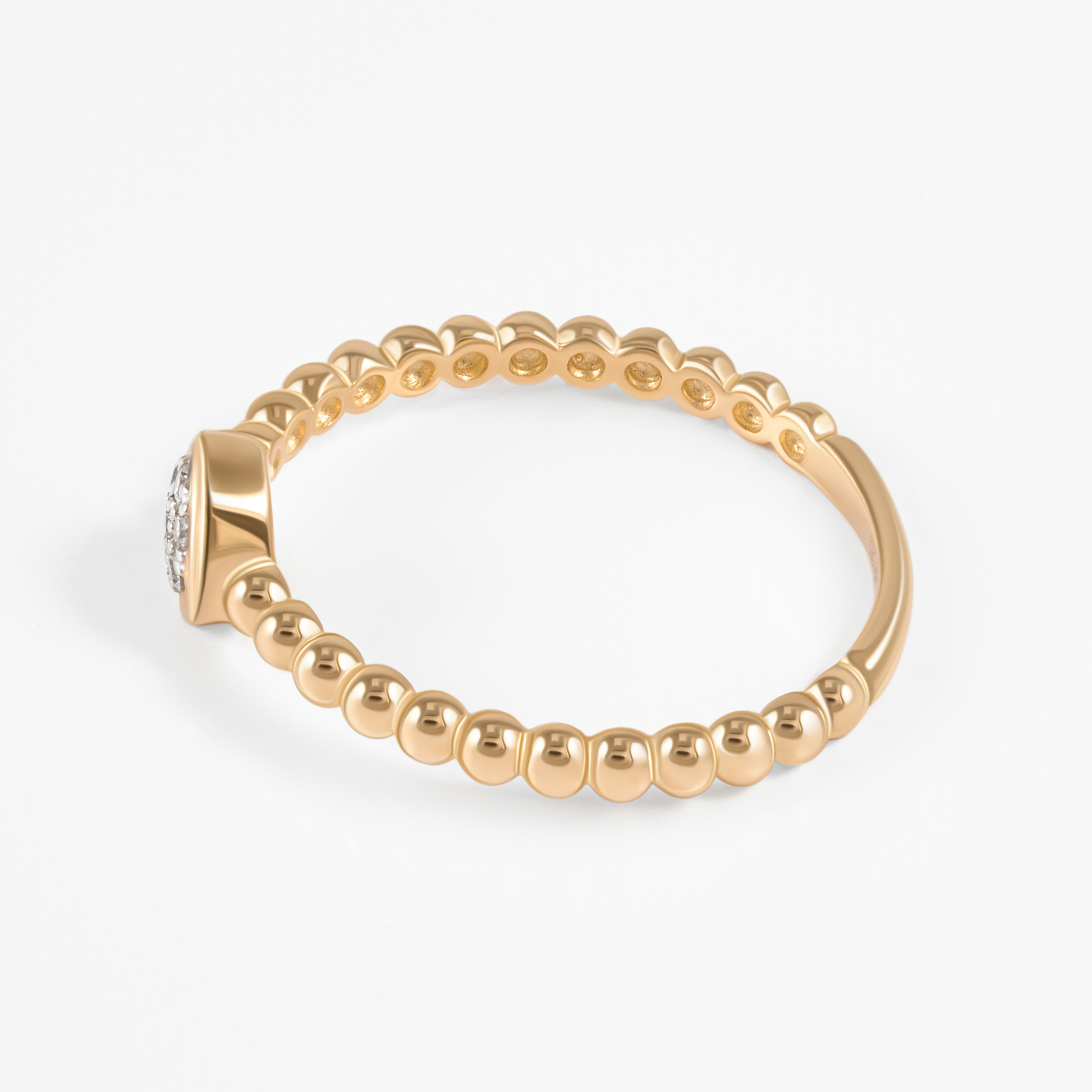 Золотое кольцо Альтеза из красного золота 585 пробы А910223