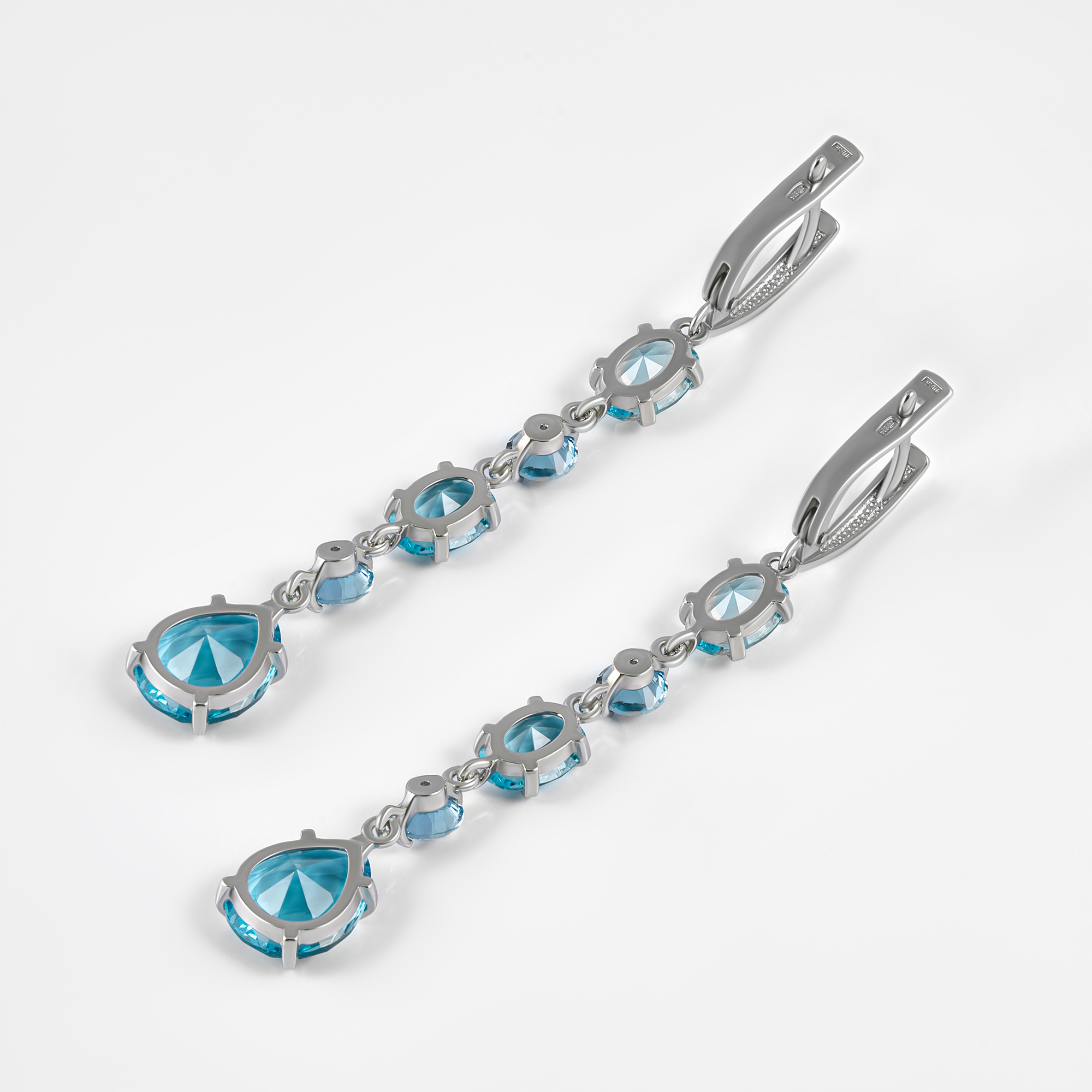 Серебряные серьги подвесные Игуана ИЕИЦНС-051-1