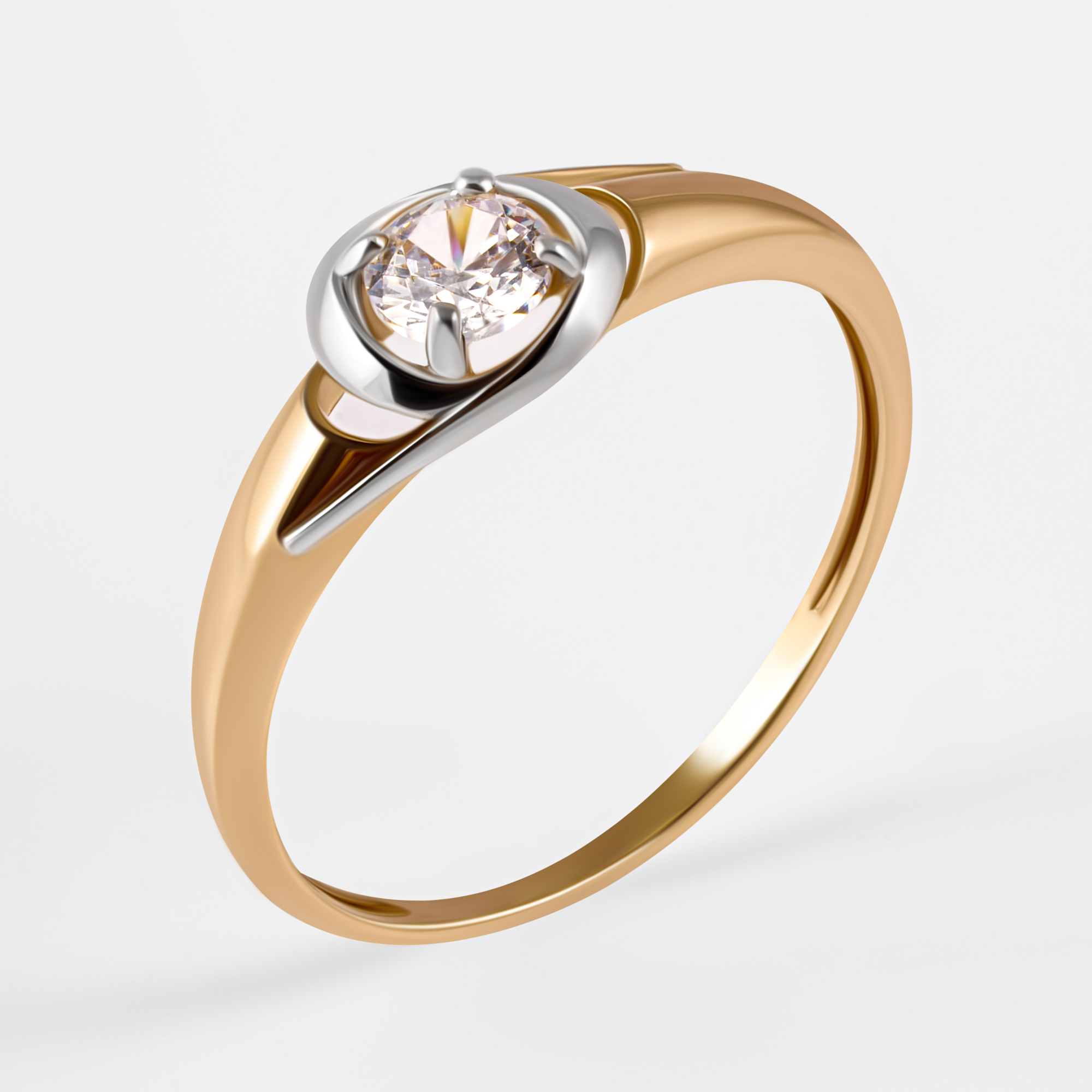 Золотое кольцо Аллегро из красного золота 585 пробы 7А11756