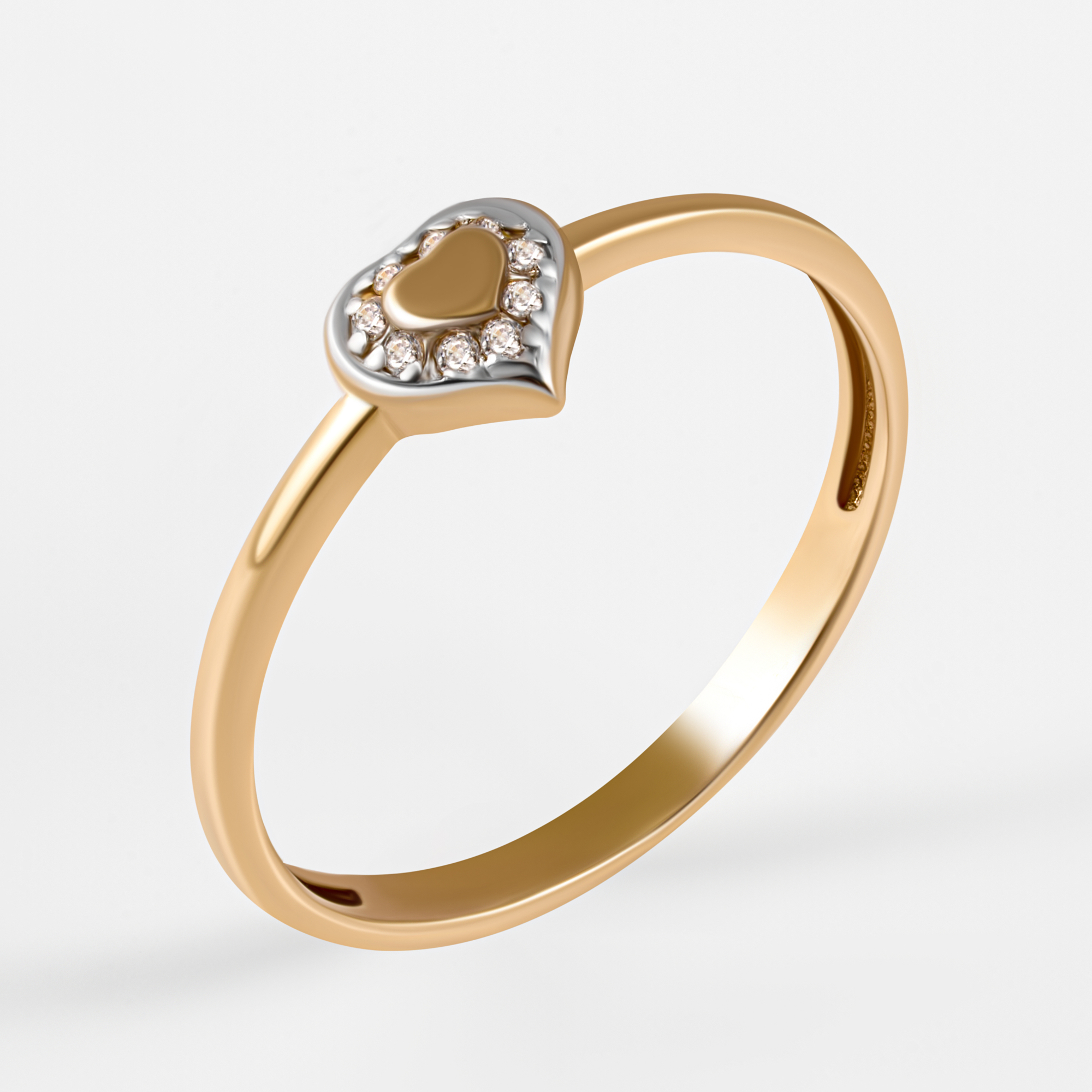 Золотое кольцо Аллегро из красного золота 585 пробы 7А11880