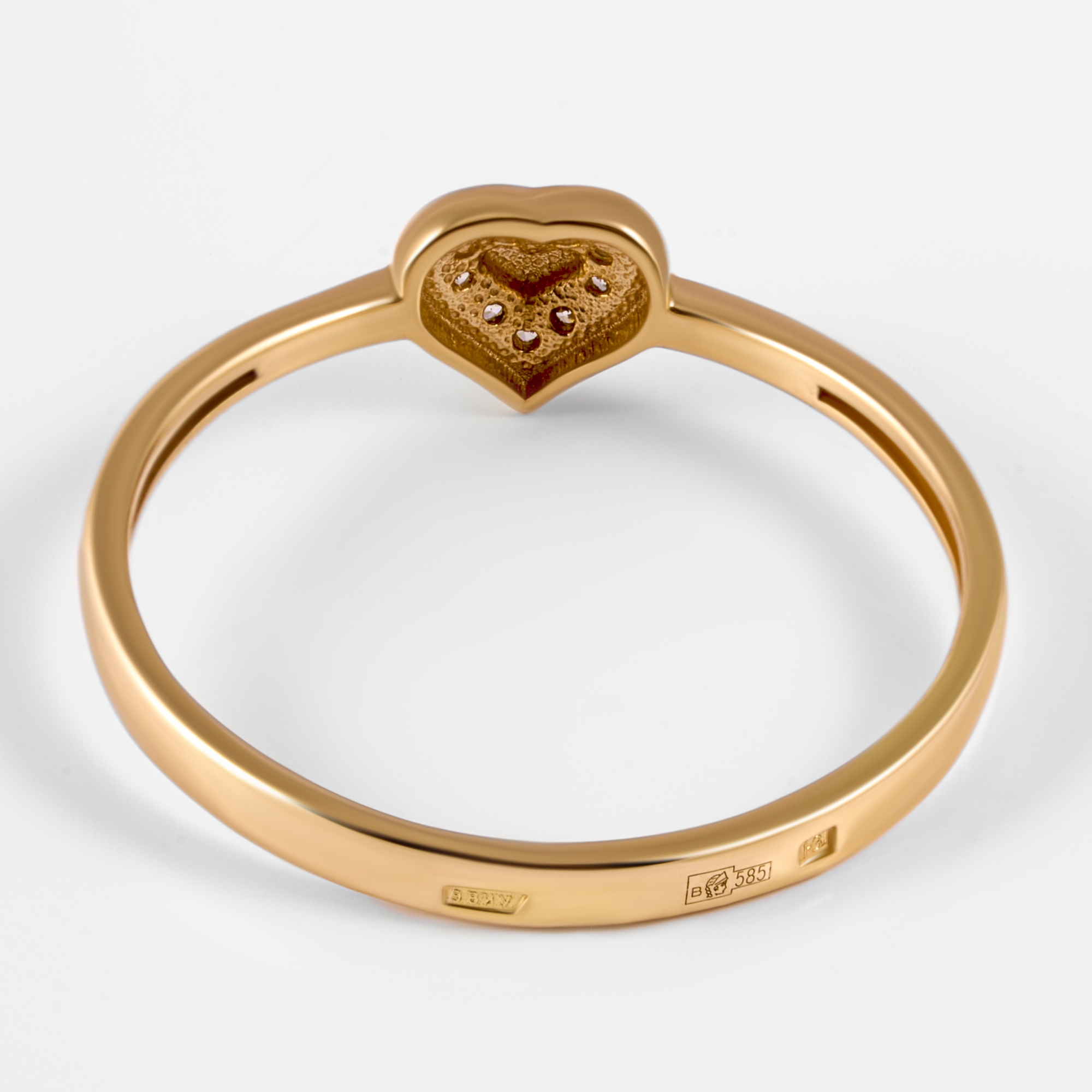 Золотое кольцо Аллегро из красного золота 585 пробы 7А11880