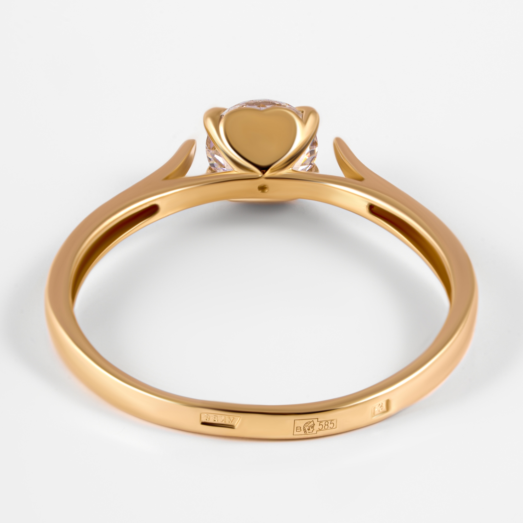 Золотое кольцо Аллегро из красного золота 585 пробы 7А11881