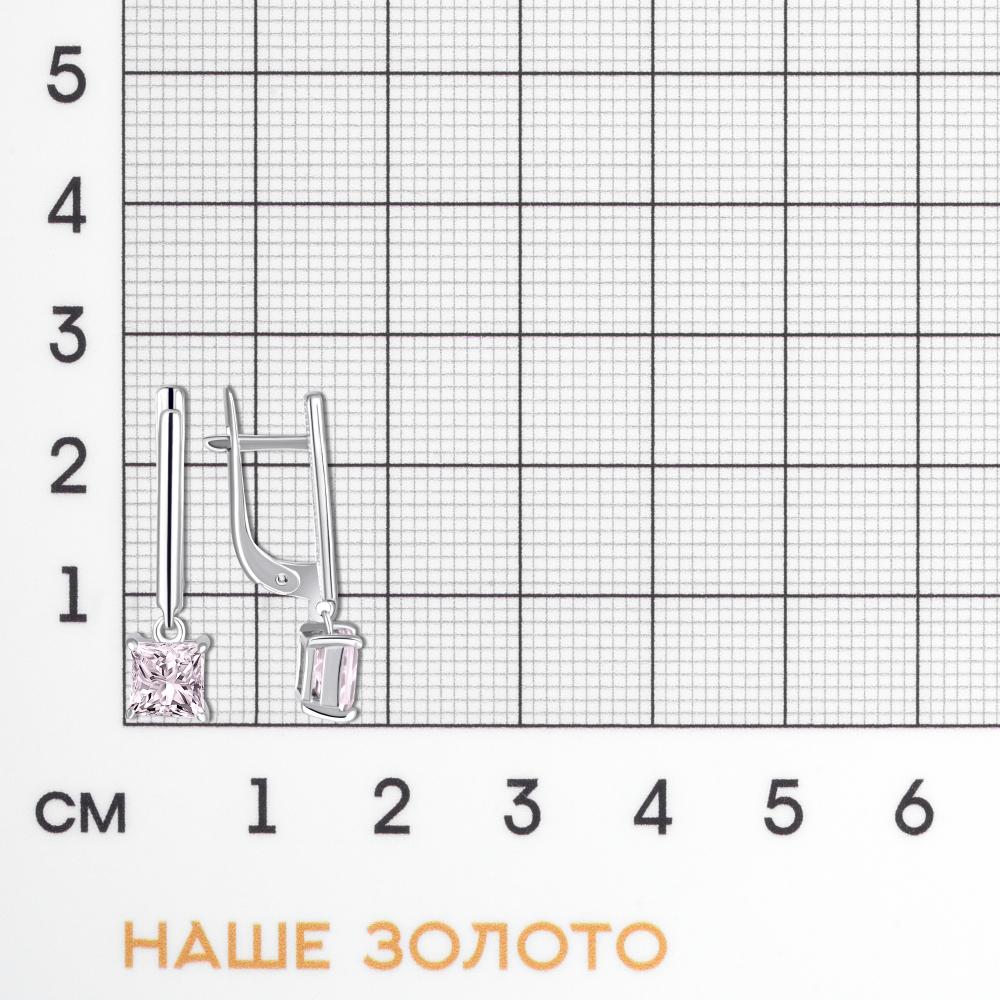 Серебряные серьги подвесные Золотые купола ЗК0201555-00775