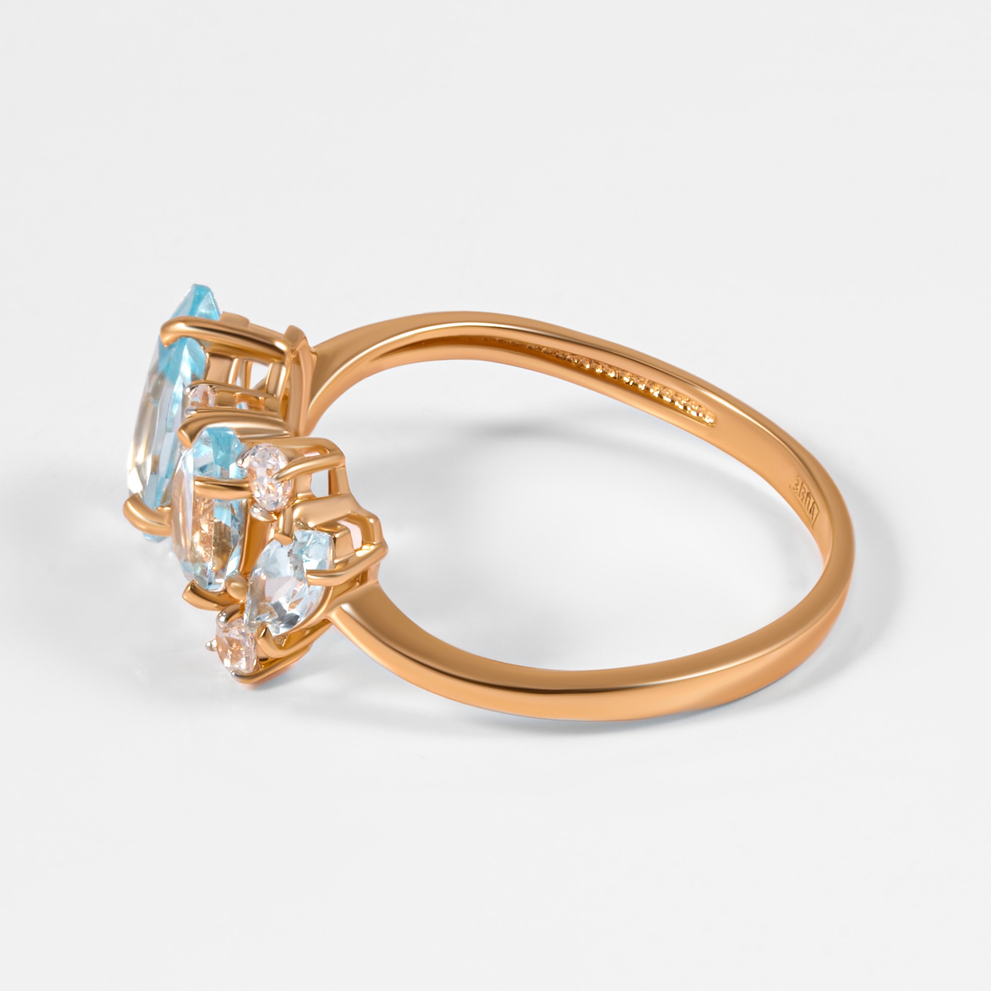 Золотое кольцо Мастер бриллиант из красного золота 585 пробы МБ0115830101011