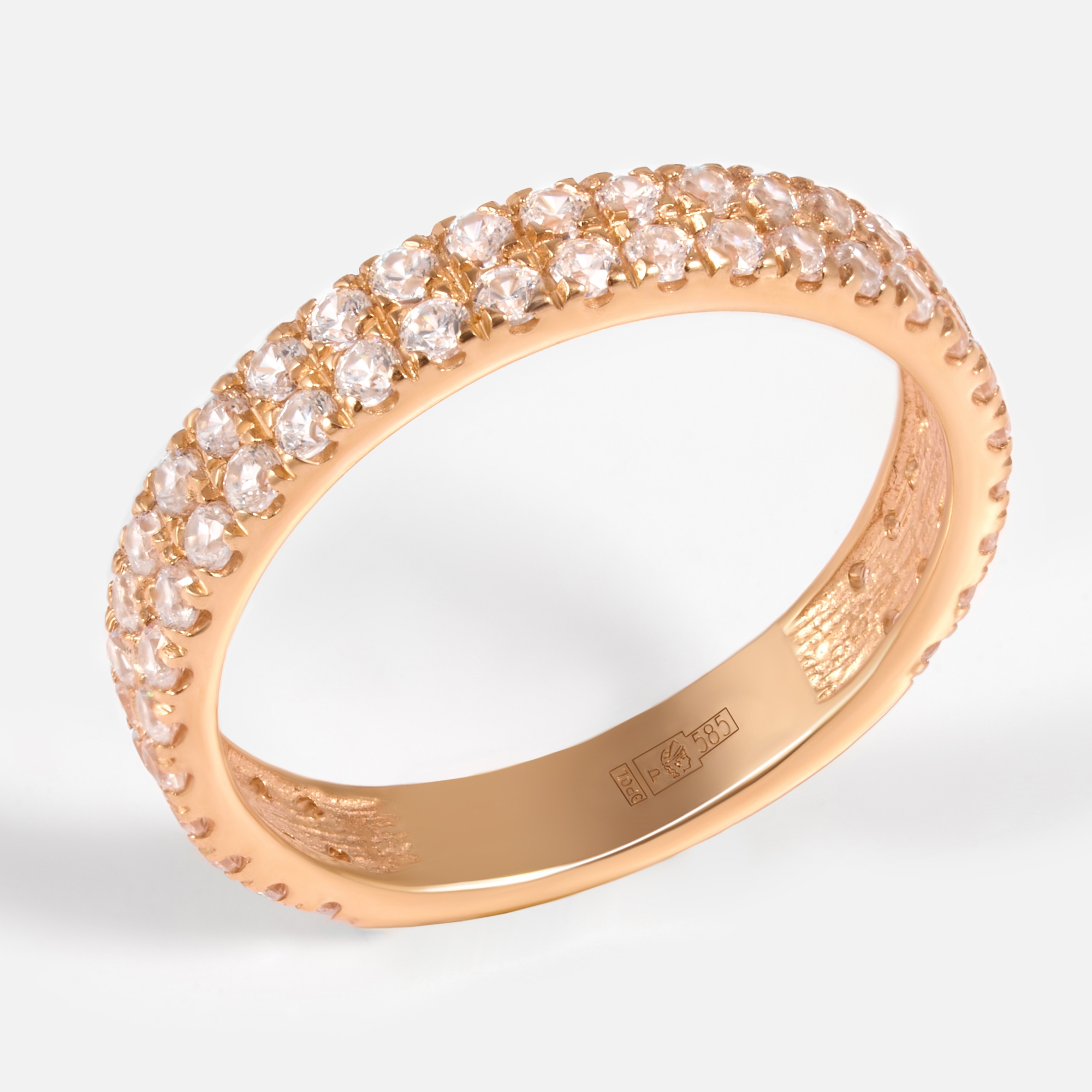 Золотое кольцо Альтеза из красного золота 585 пробы А910225