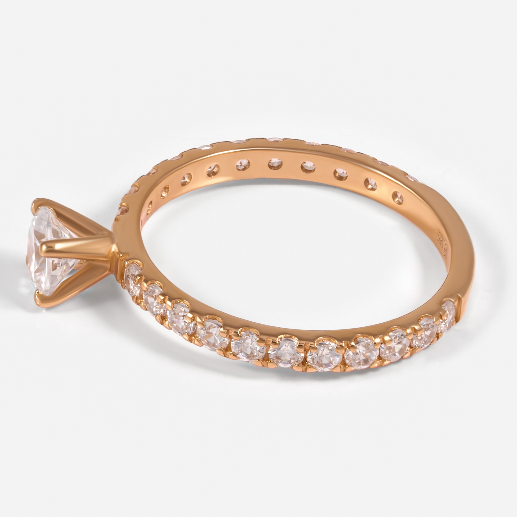 Золотое кольцо Альтеза из красного золота 585 пробы А910227