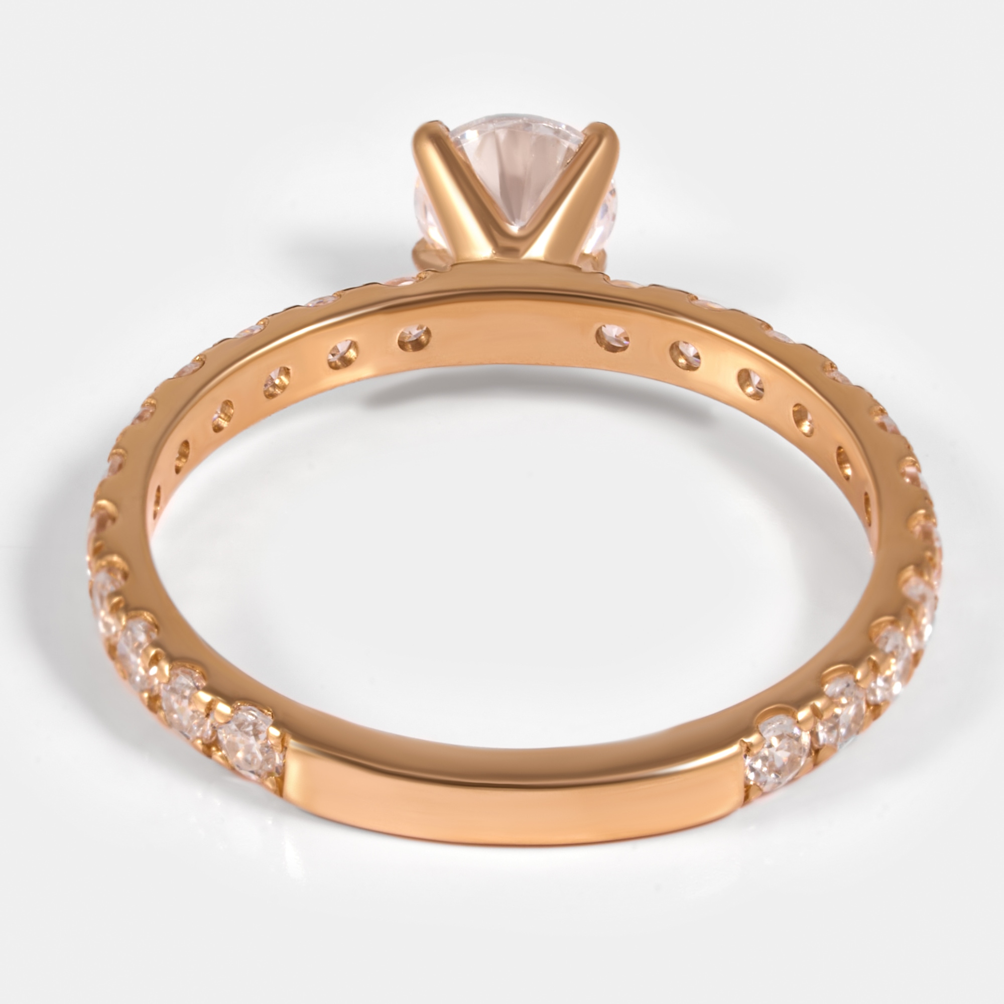 Золотое кольцо Альтеза из красного золота 585 пробы А910227
