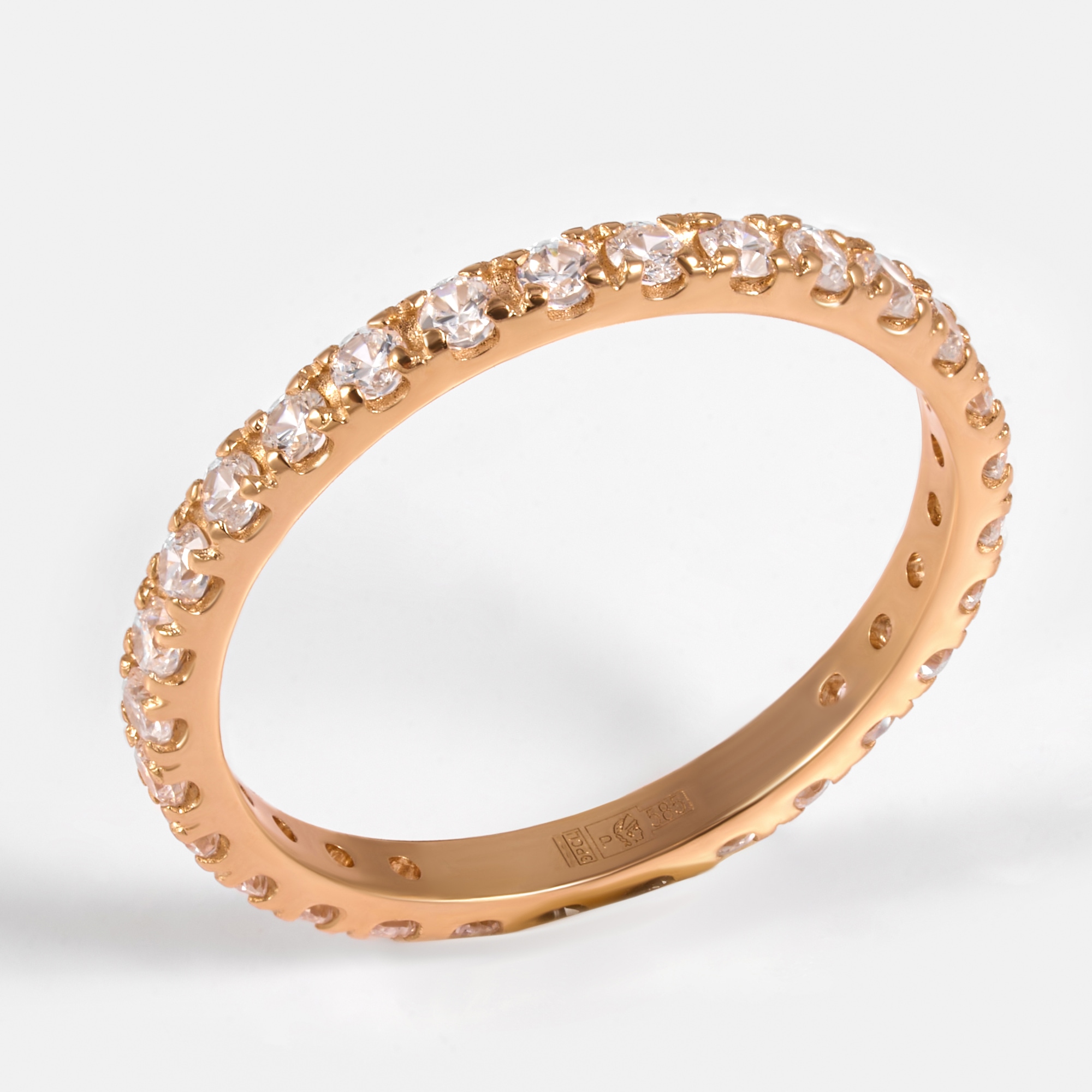 Золотое кольцо Альтеза из красного золота 585 пробы А910226