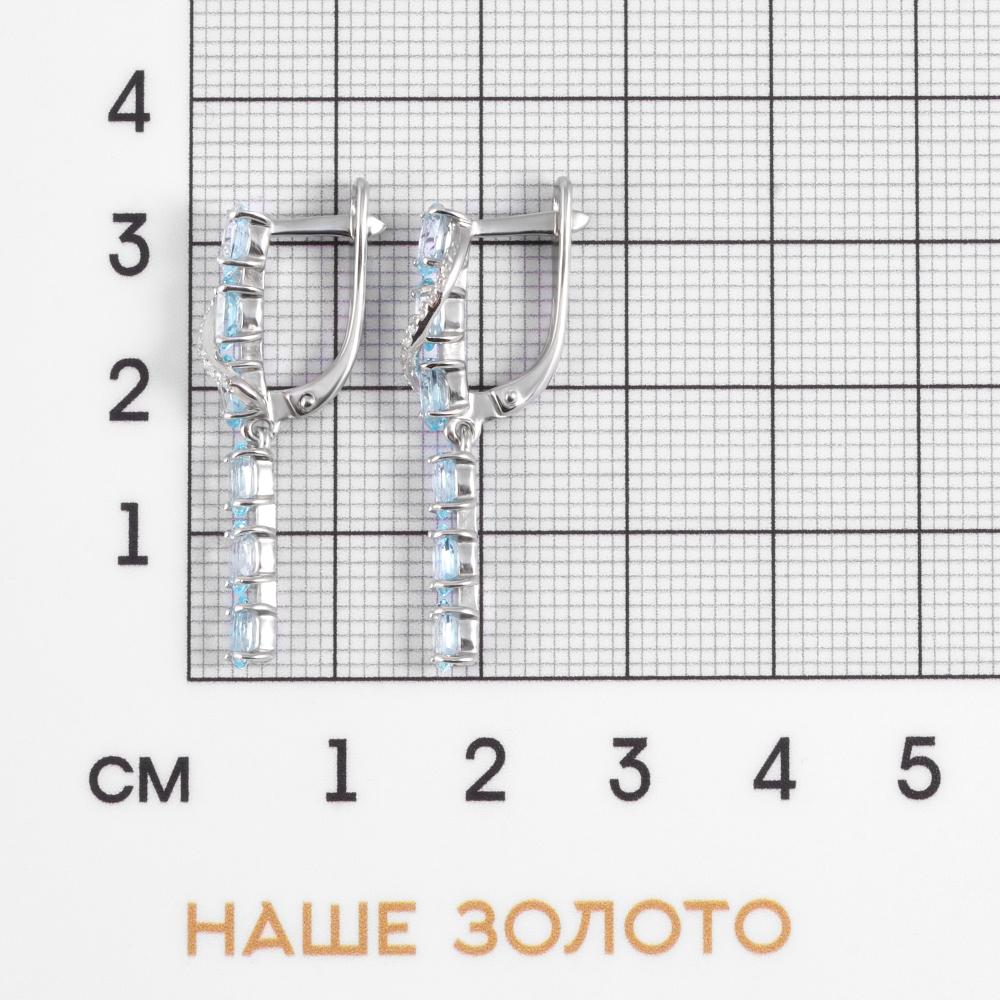 Серебряные серьги подвесные Efremof ЮПС12210168281тг