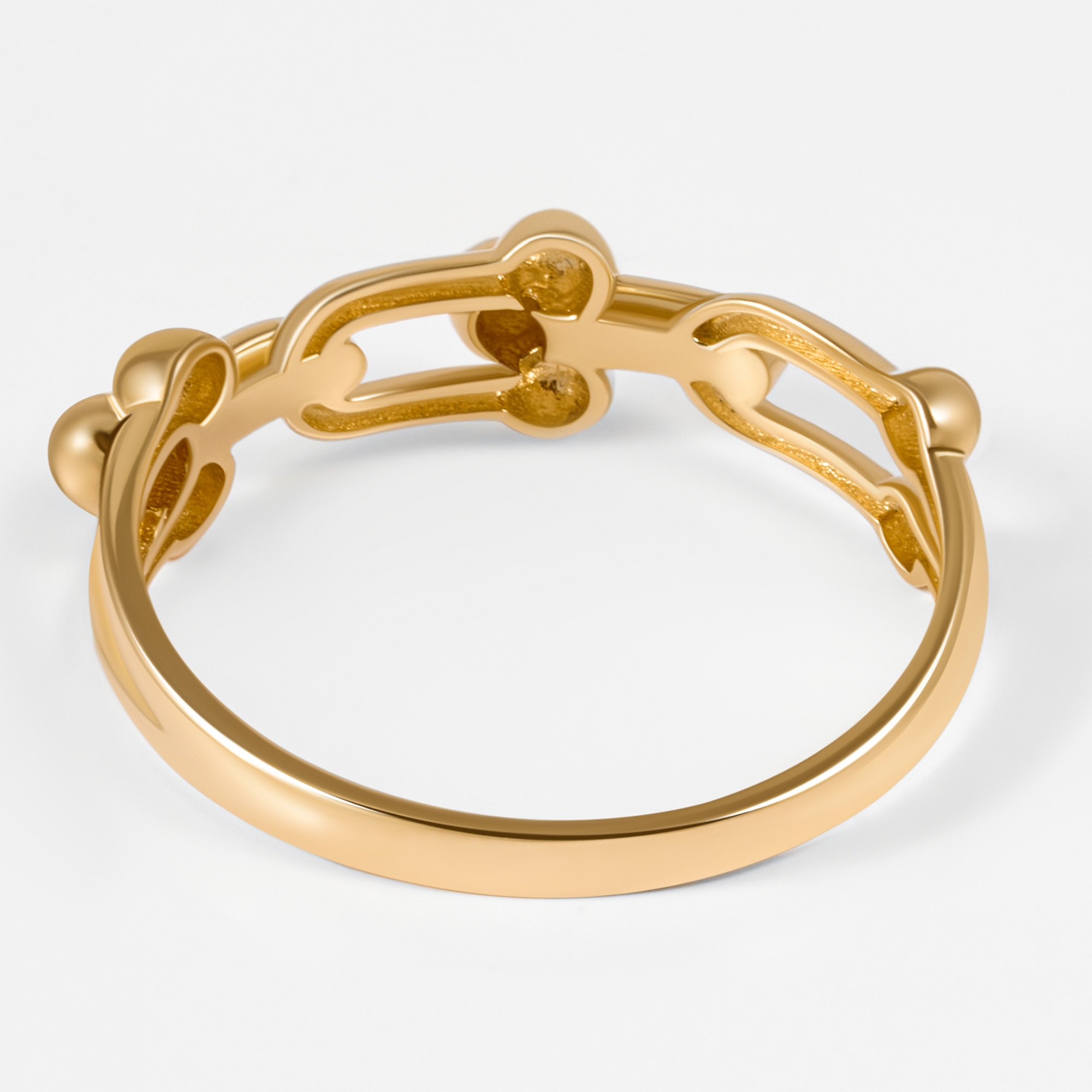 Золотое кольцо Мостар из красного золота 585 пробы МЦП03Р-2555-У