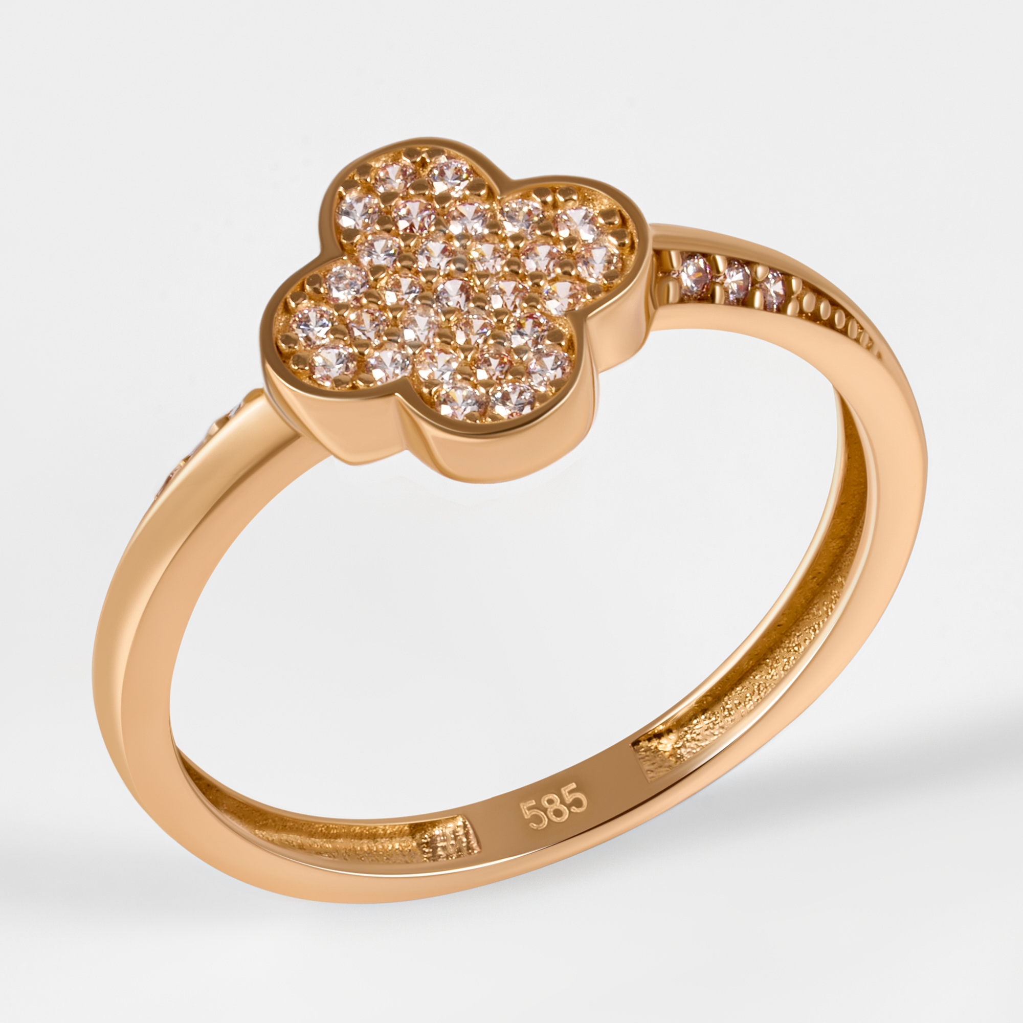 Золотое кольцо Мостар из красного золота 585 пробы МЦП03Р-2595-Р