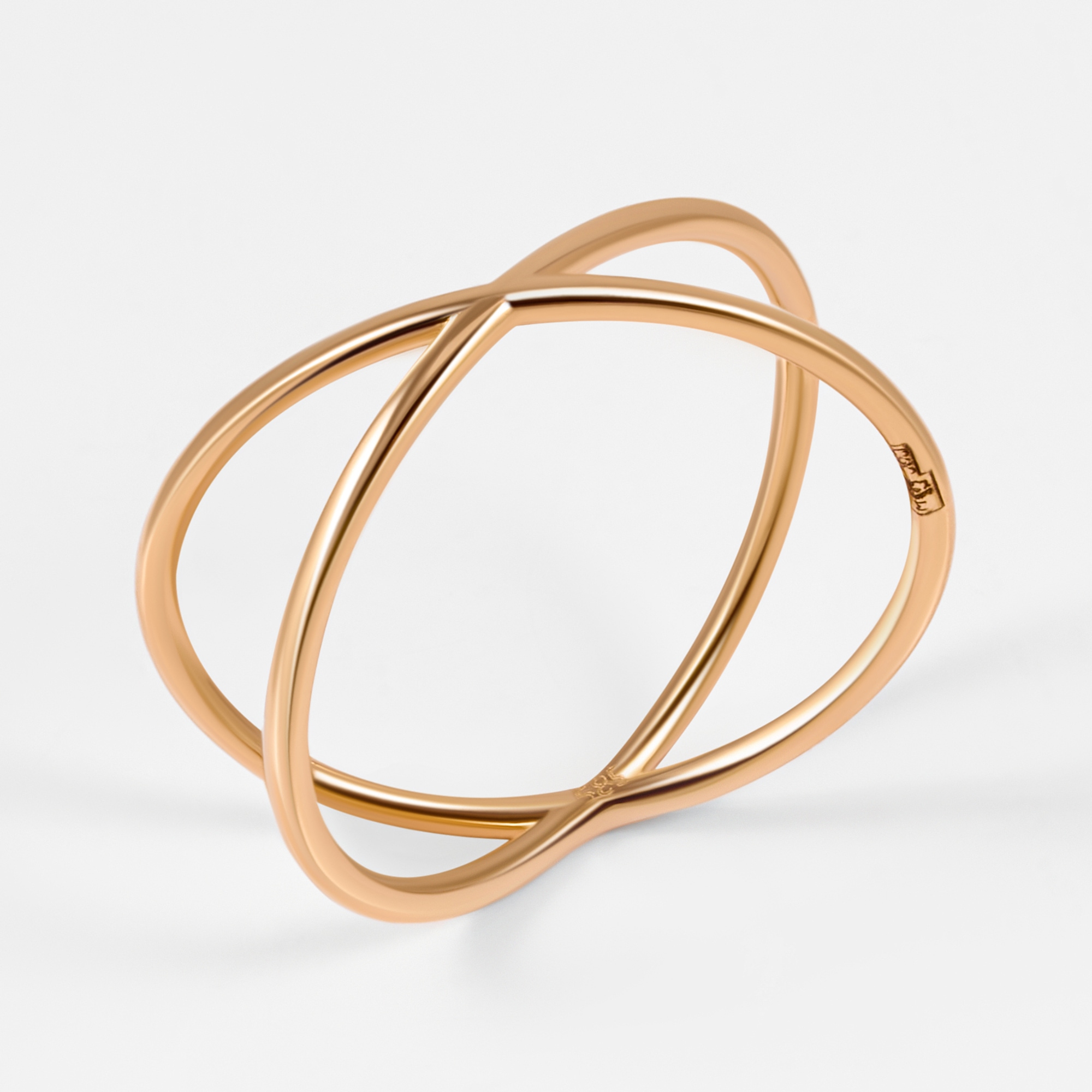 Золотое кольцо Мостар из красного золота 585 пробы МЦП02Р-108