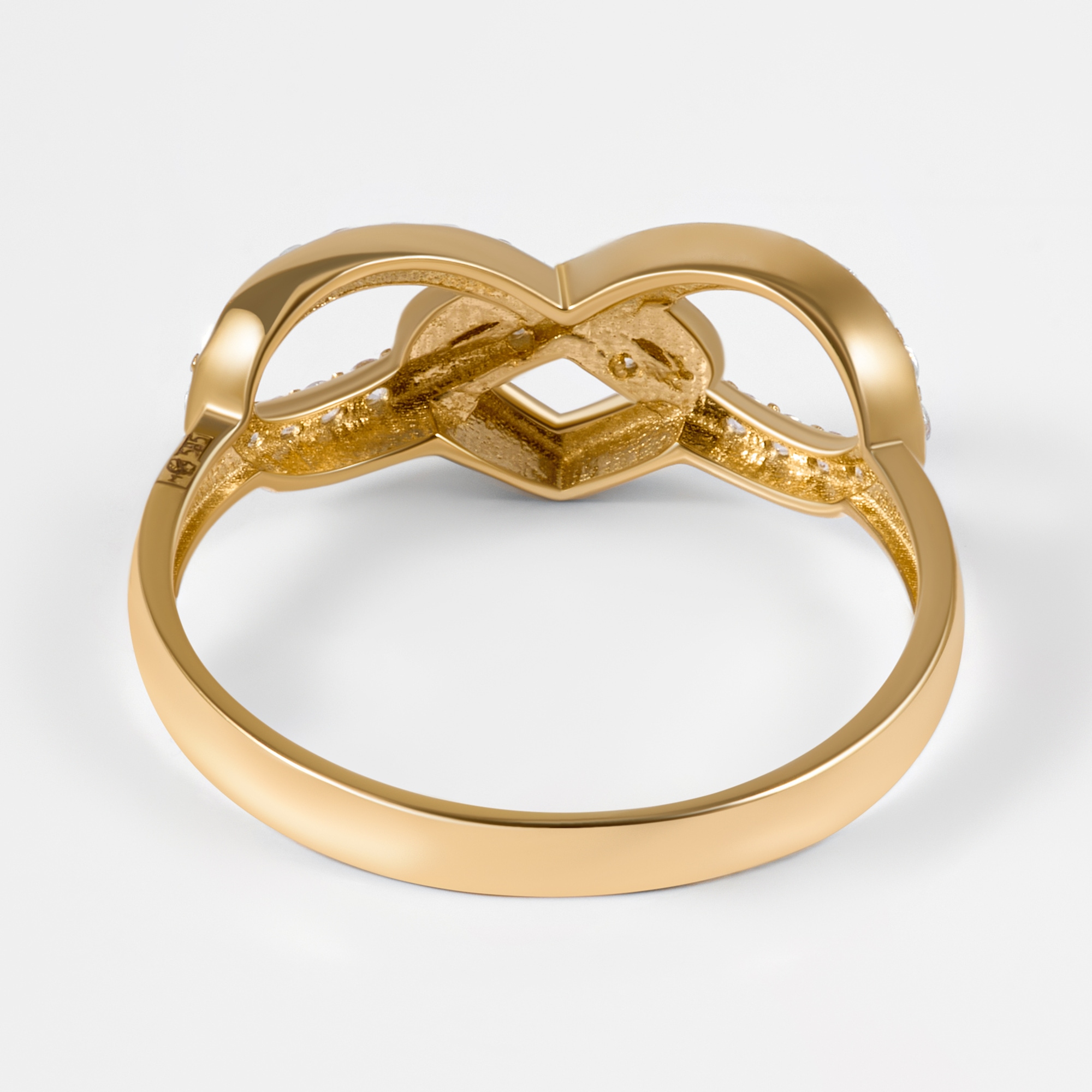 Золотое кольцо Мостар из красного золота 585 пробы МЦУУЗ-5559