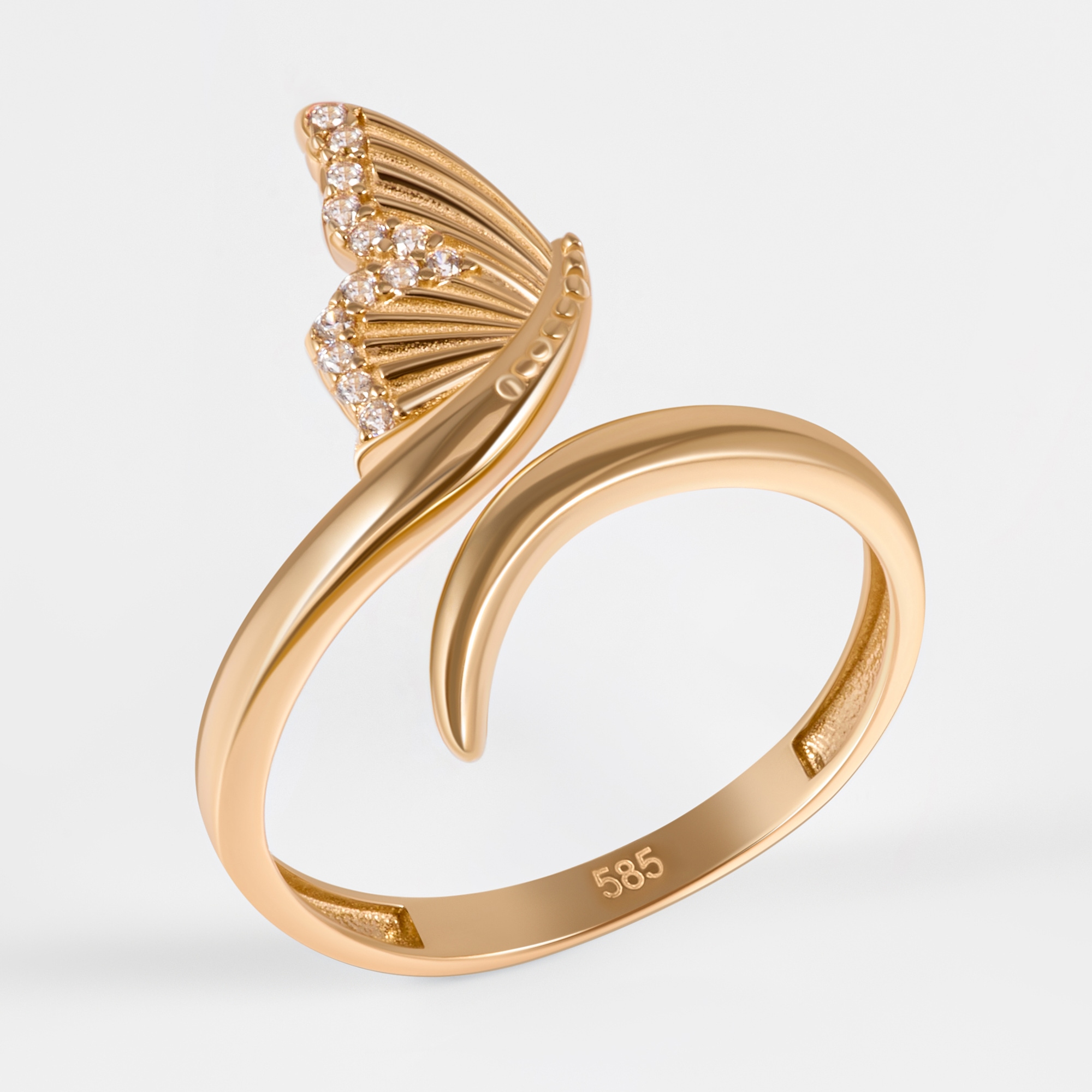 Золотое кольцо Мостар из красного золота 585 пробы МЦПБР-132