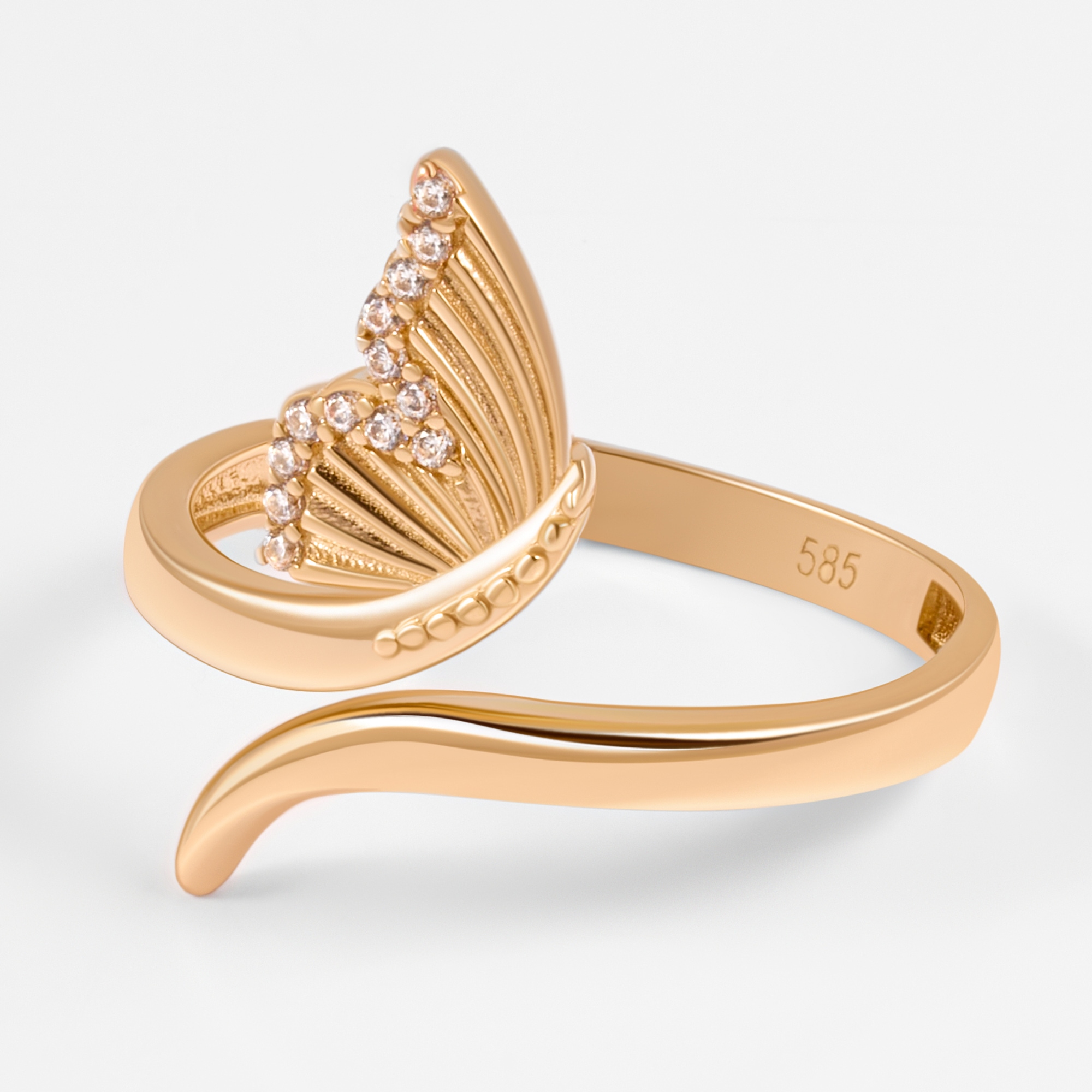 Золотое кольцо Мостар из красного золота 585 пробы МЦПБР-132