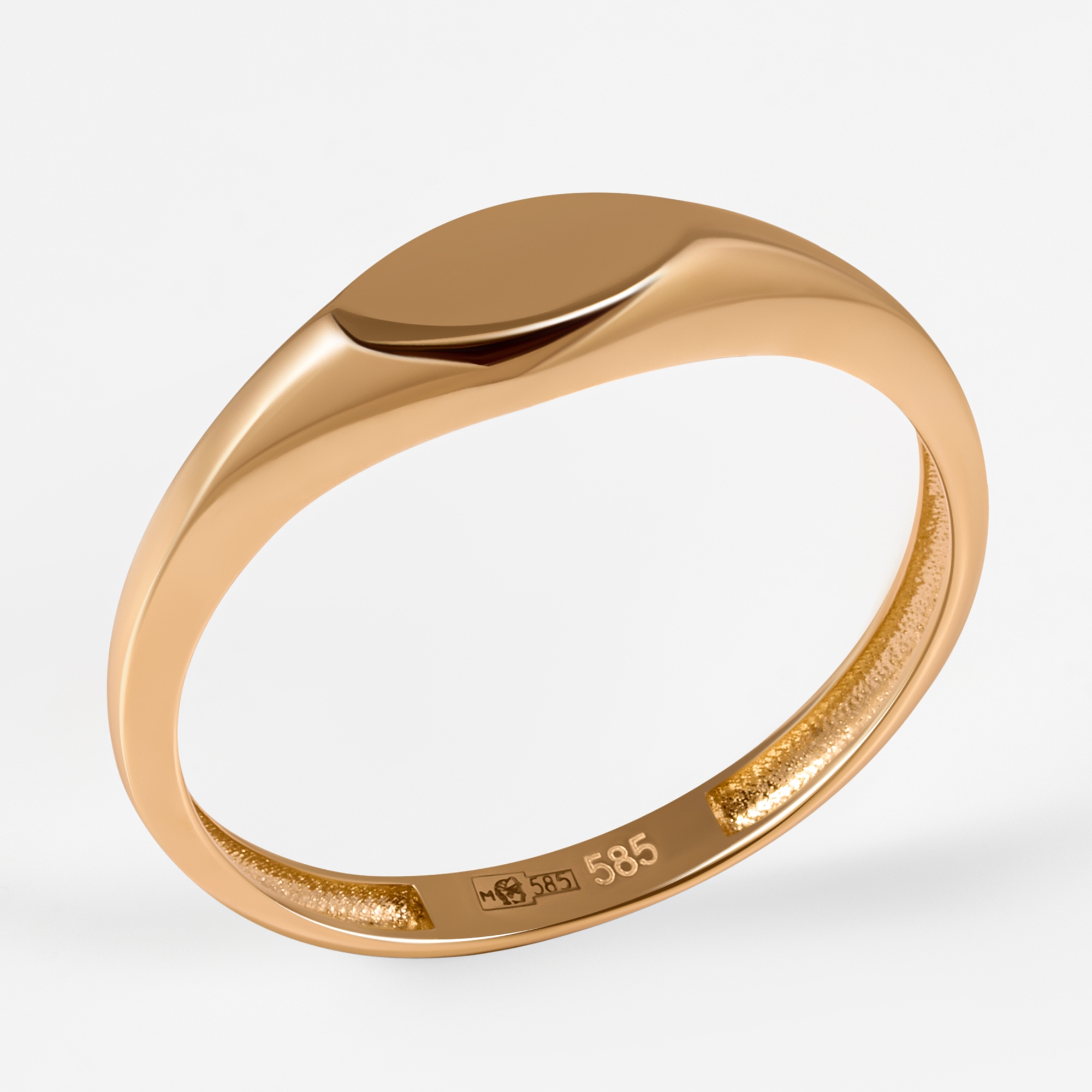 Золотое кольцо Мостар из красного золота 585 пробы МЦПСД-2064