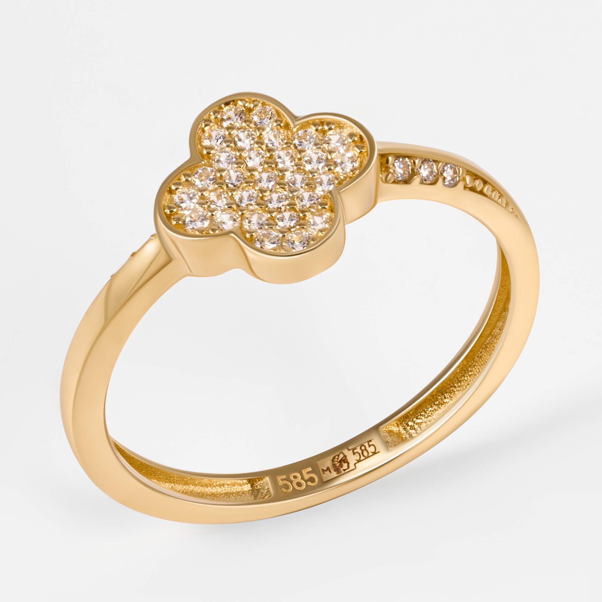 Золотое кольцо Мостар из красного золота 585 пробы МЦП03Р-2595-У