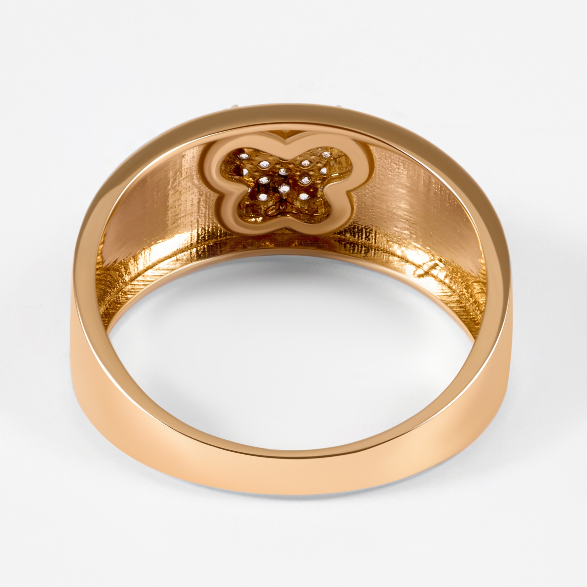 Золотое кольцо Мостар из красного золота 585 пробы МЦУУЗ-6134
